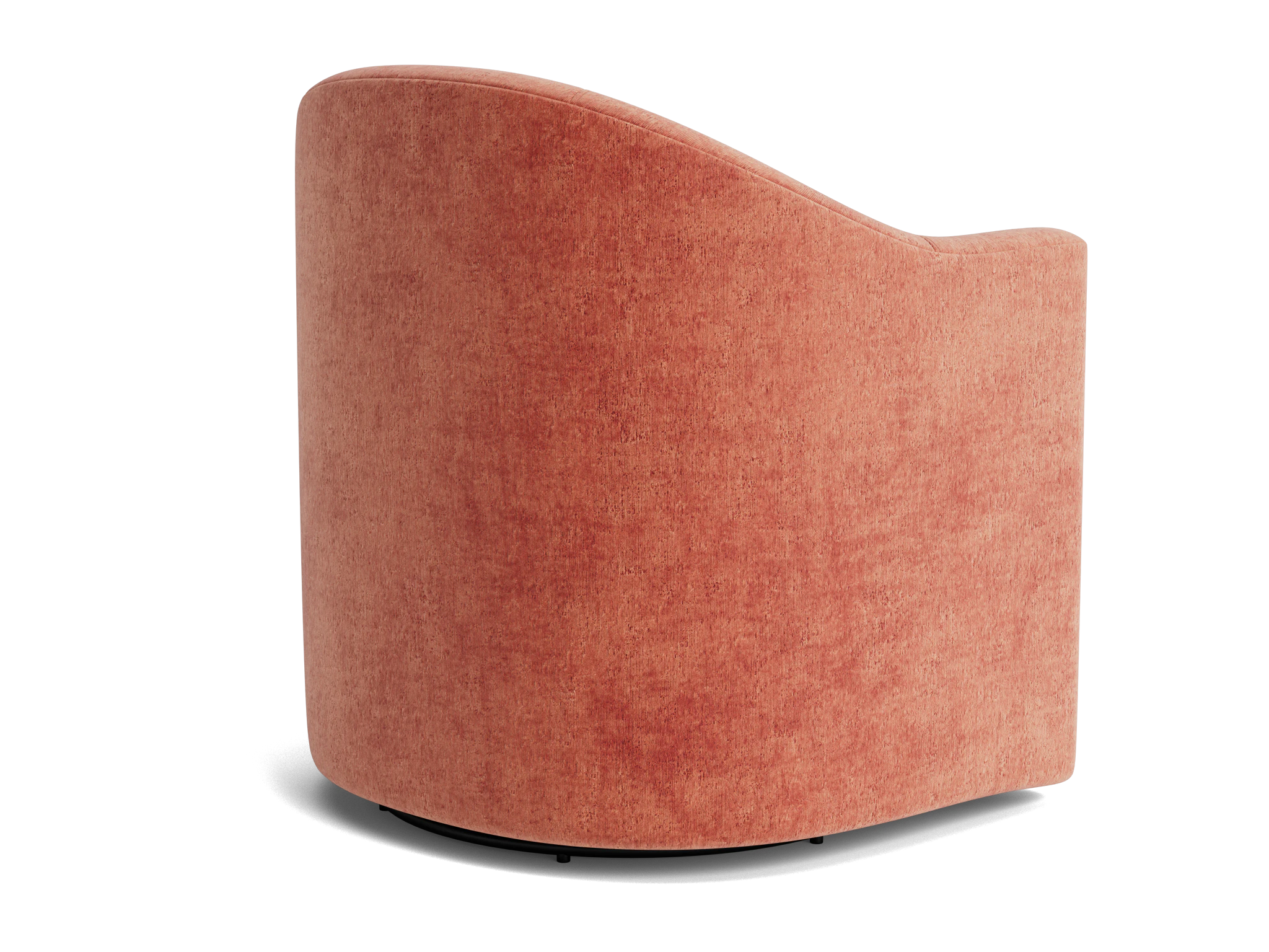 jolie swivel chair plush terra rose
