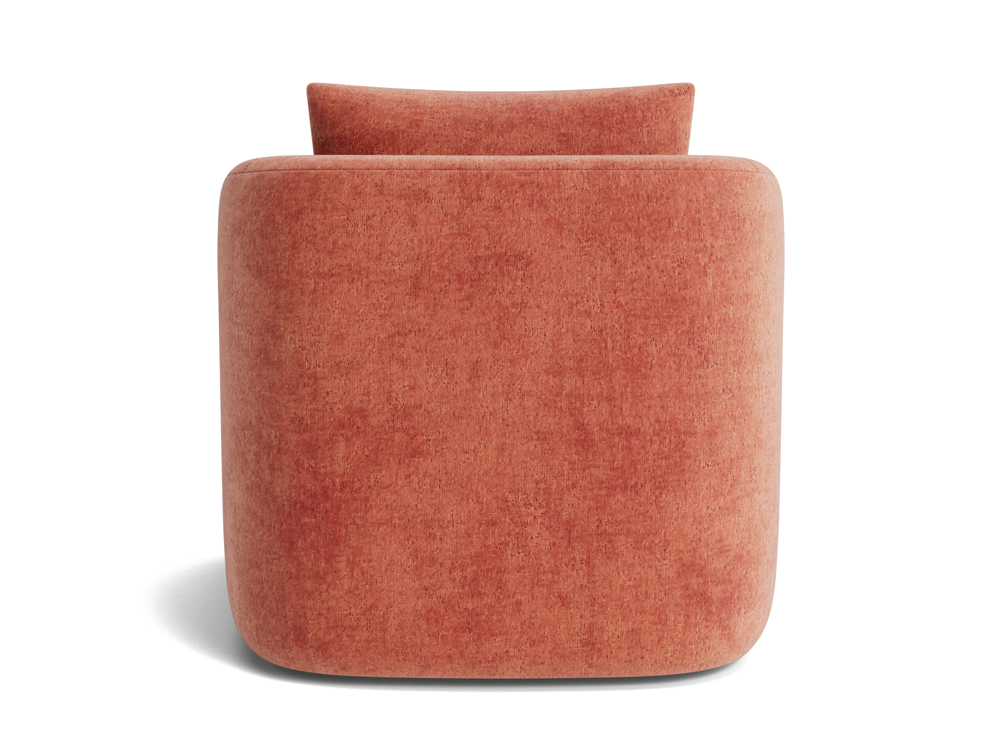 amelia swivel chair plush terra rose