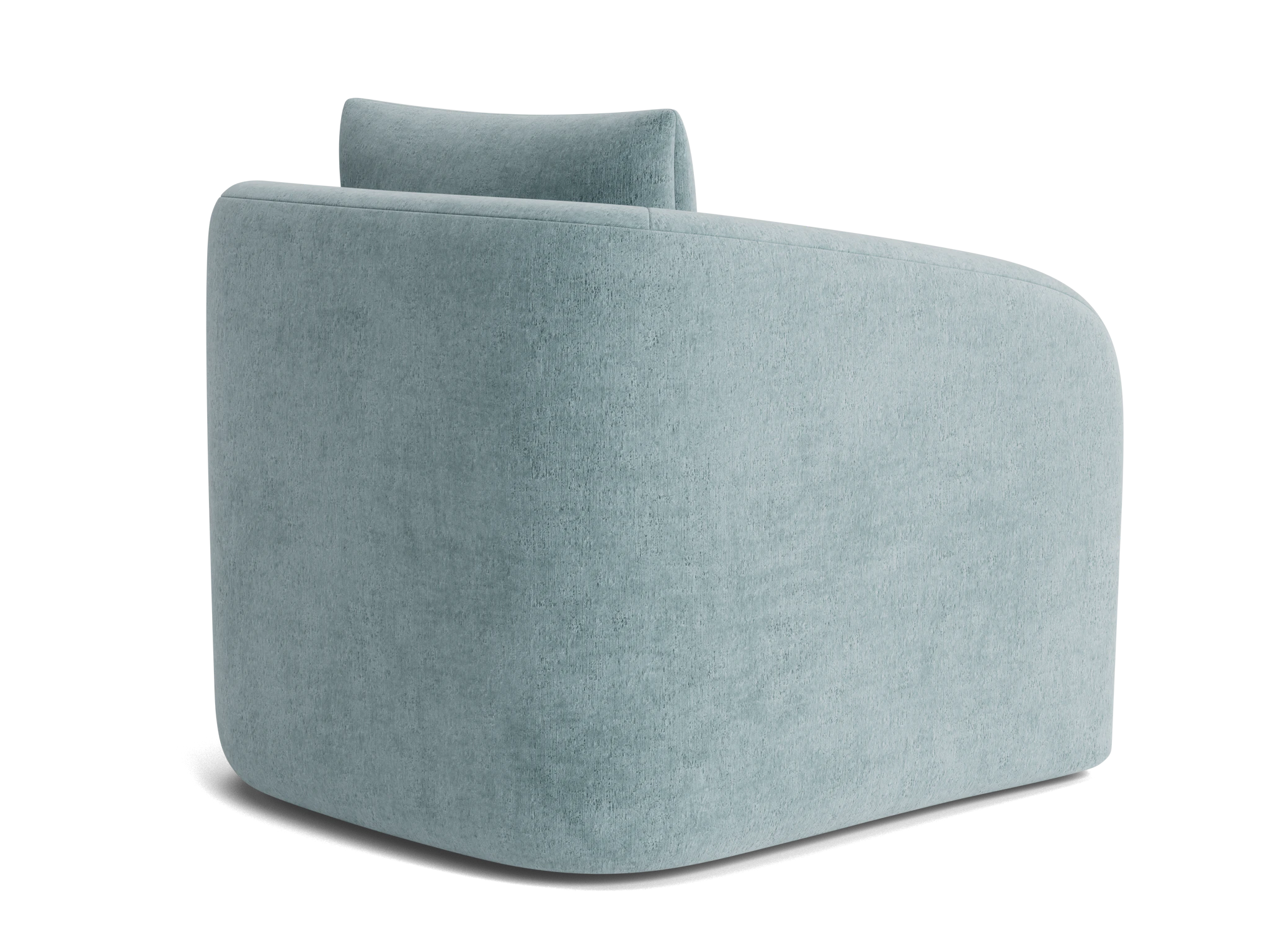 amelia swivel chair plush mist