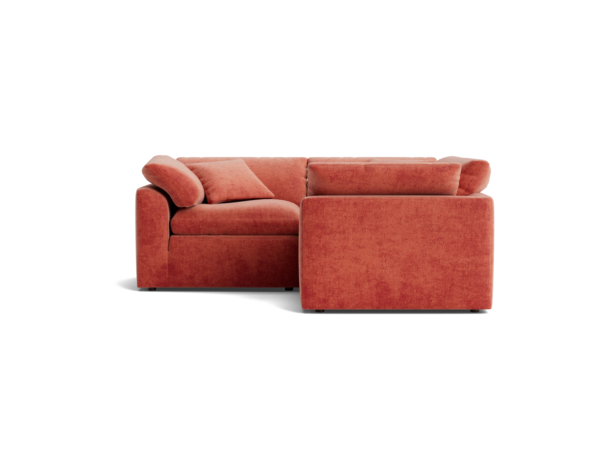 bryant modular corner sectional %283 piece%29 plush terra rose