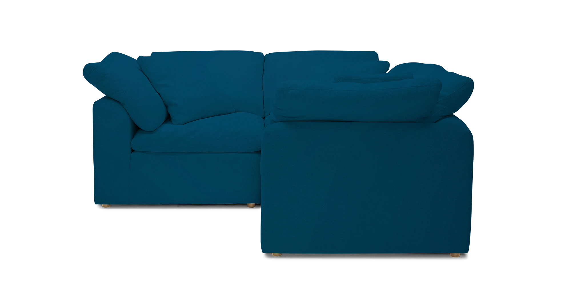 bryant modular corner sectional %283 piece%29 sunbrella loft lagoon