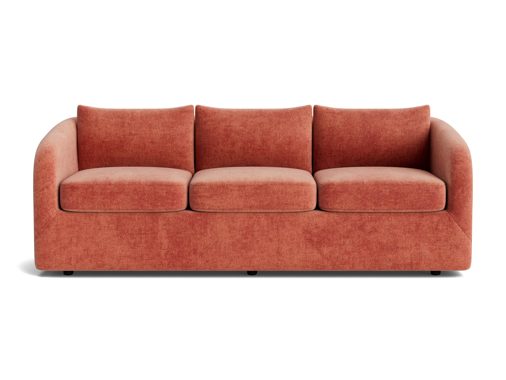 amelia sofa plush terra rose