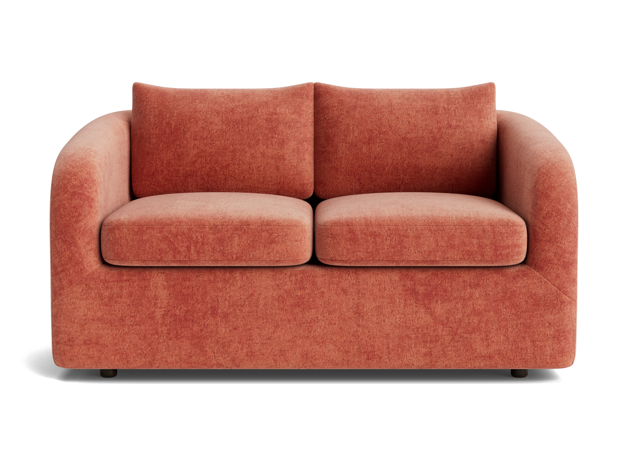 amelia loveseat plush terra rose