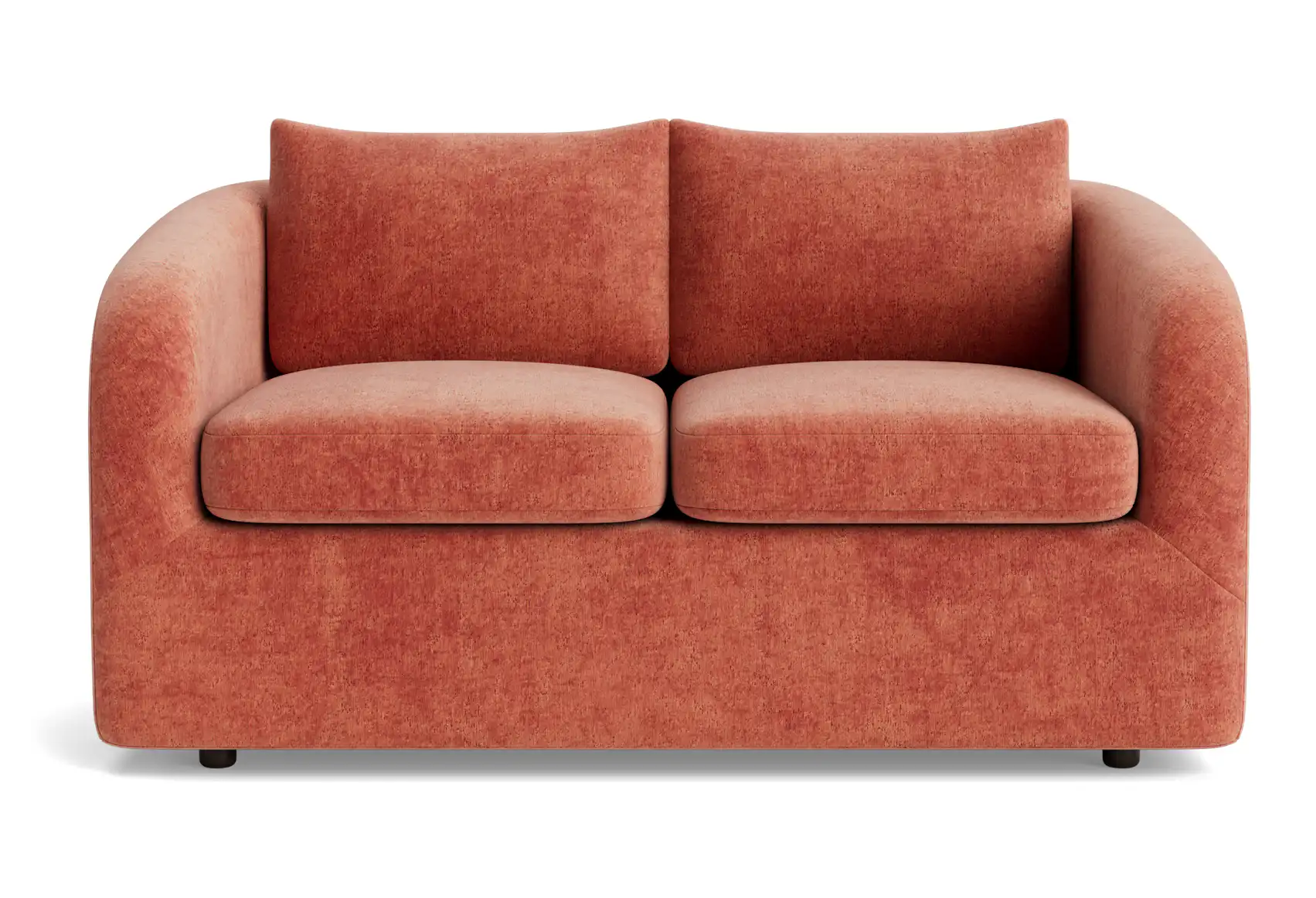 amelia loveseat plush terra rose