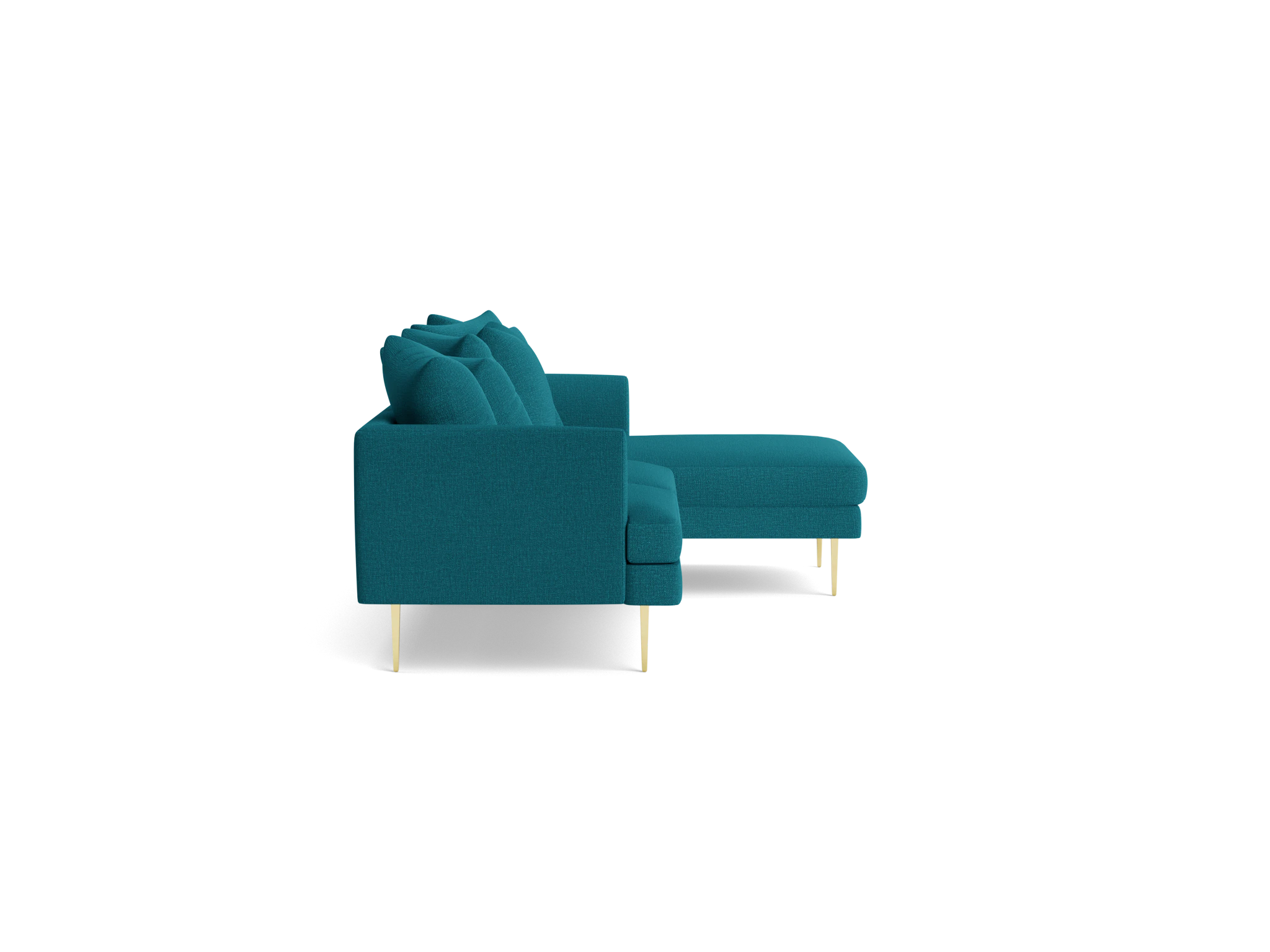 aime sectional key largo zenith teal