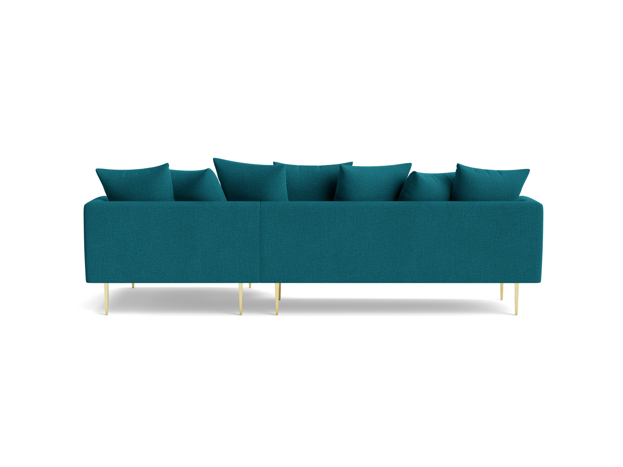 aime sectional key largo zenith teal