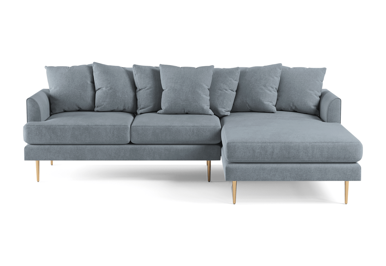 aime sectional synergy pewter