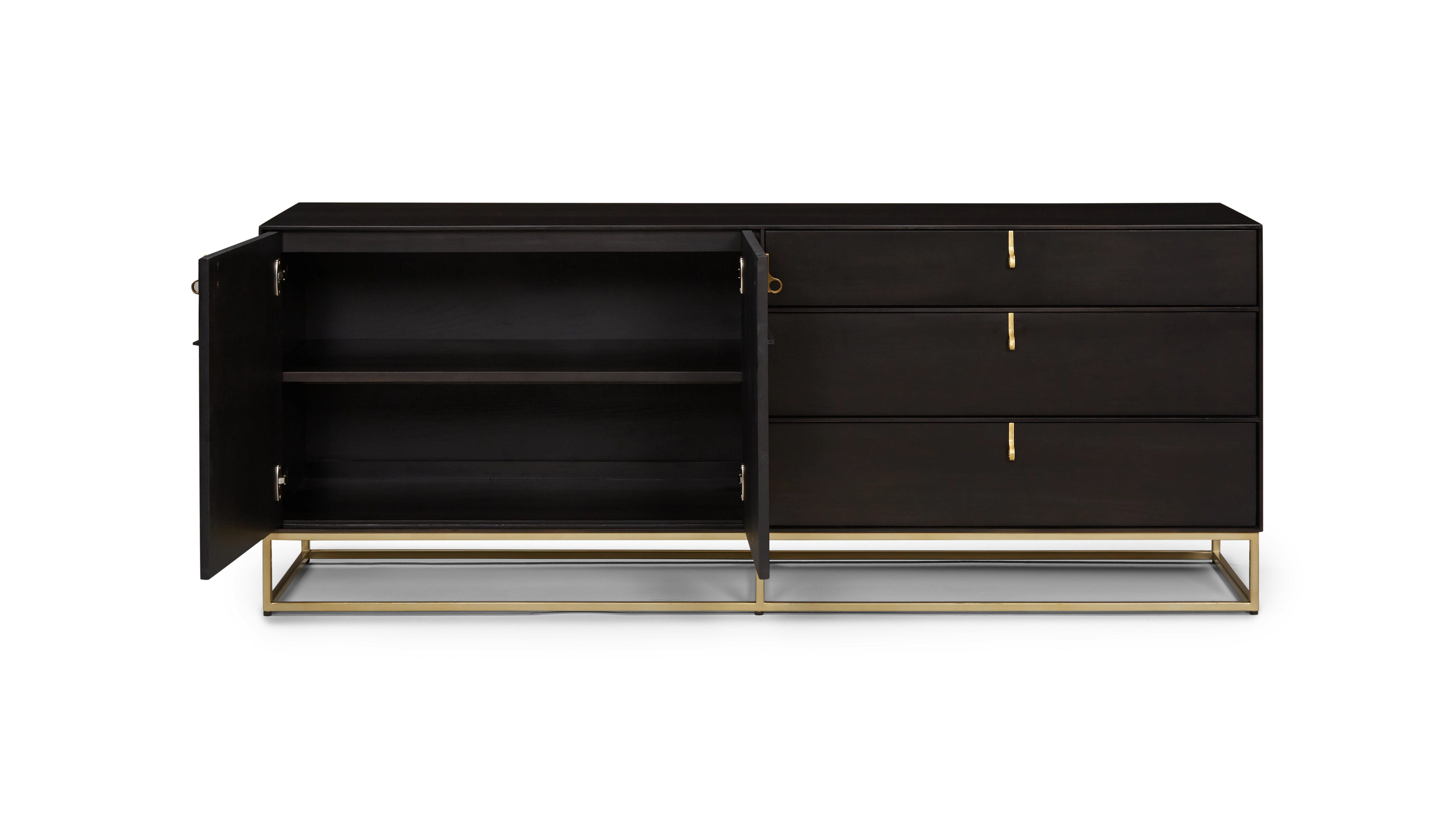 black soho console cabinet