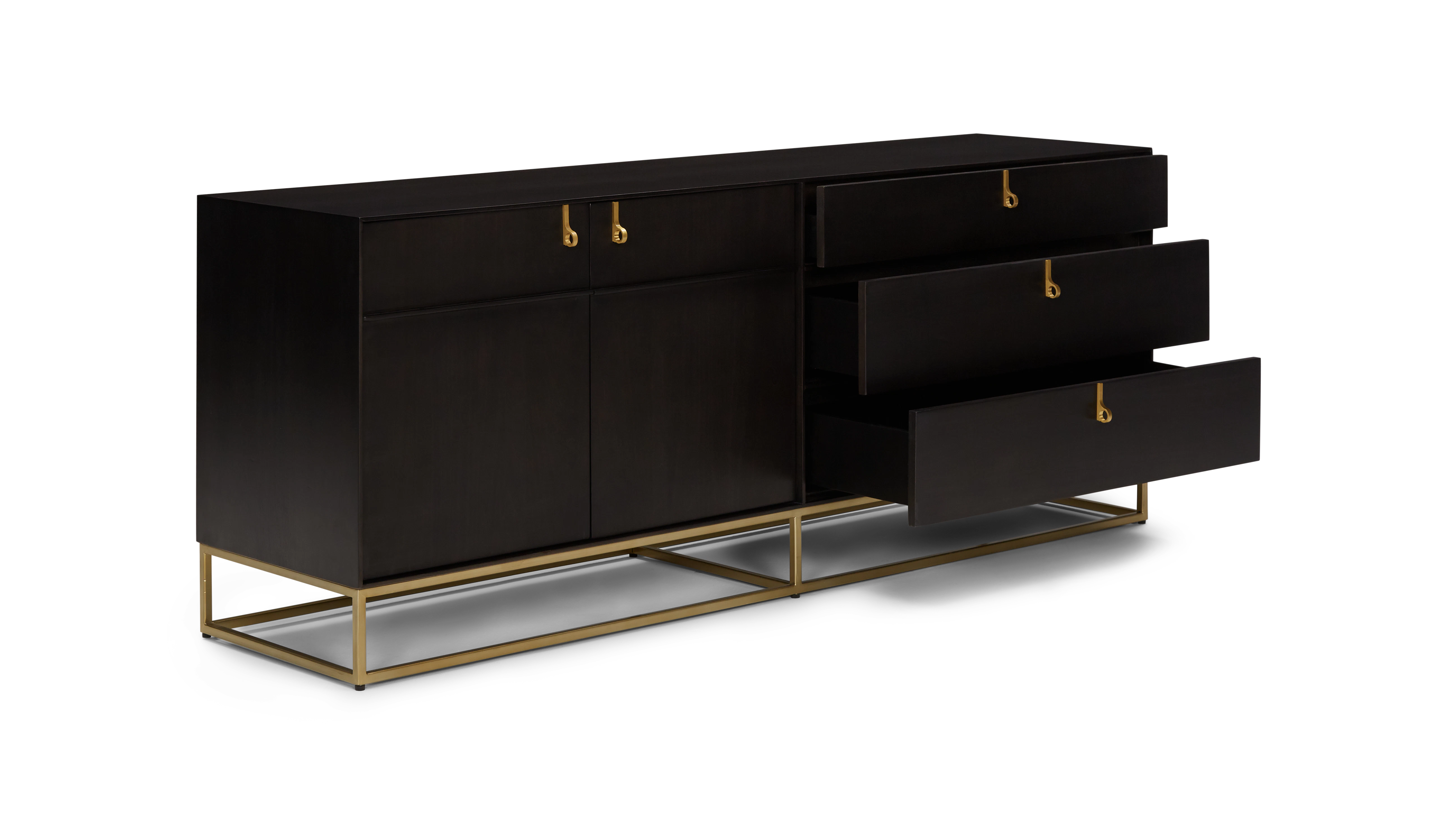 black soho console cabinet