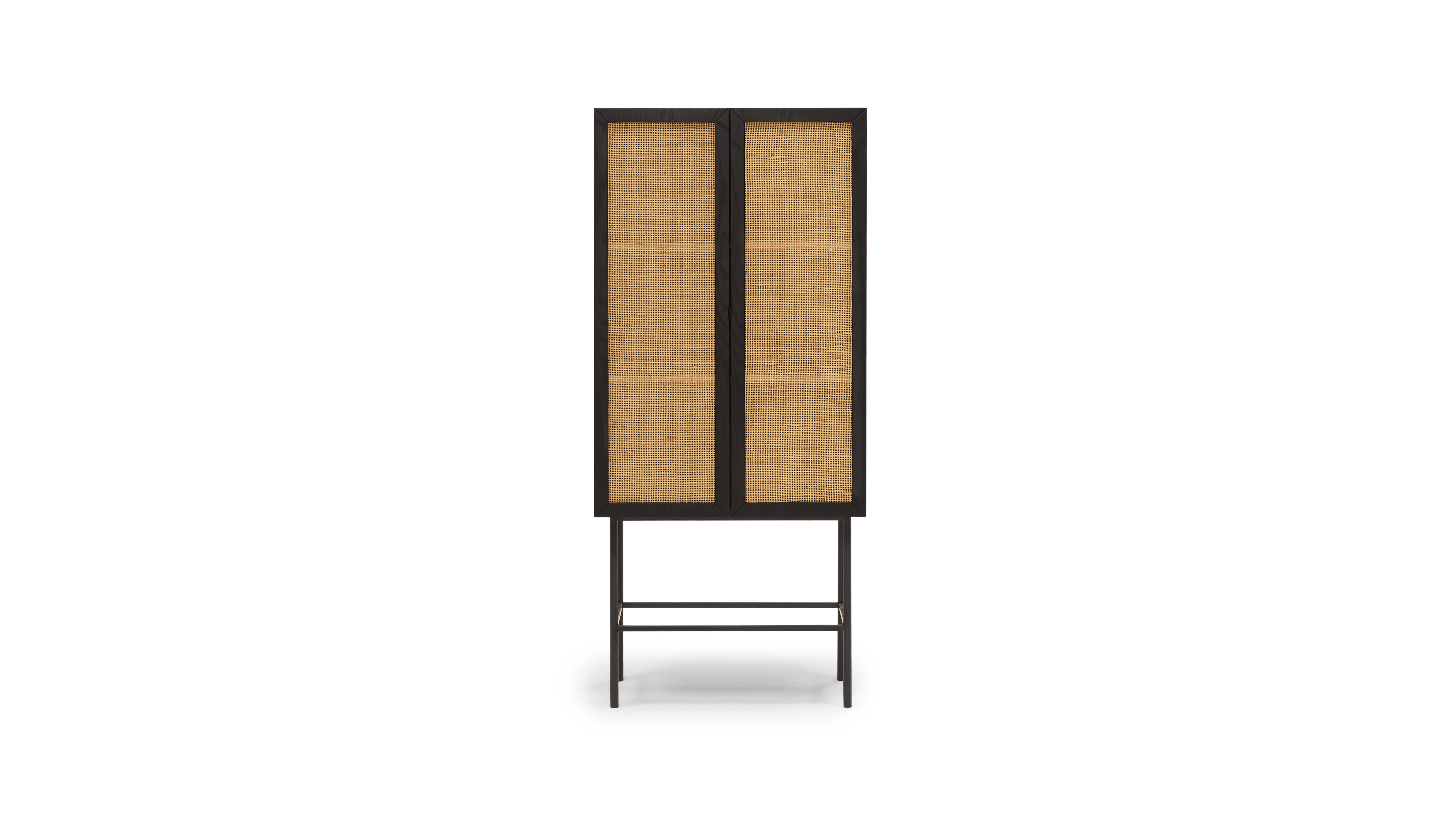 black oslo storage cabinet
