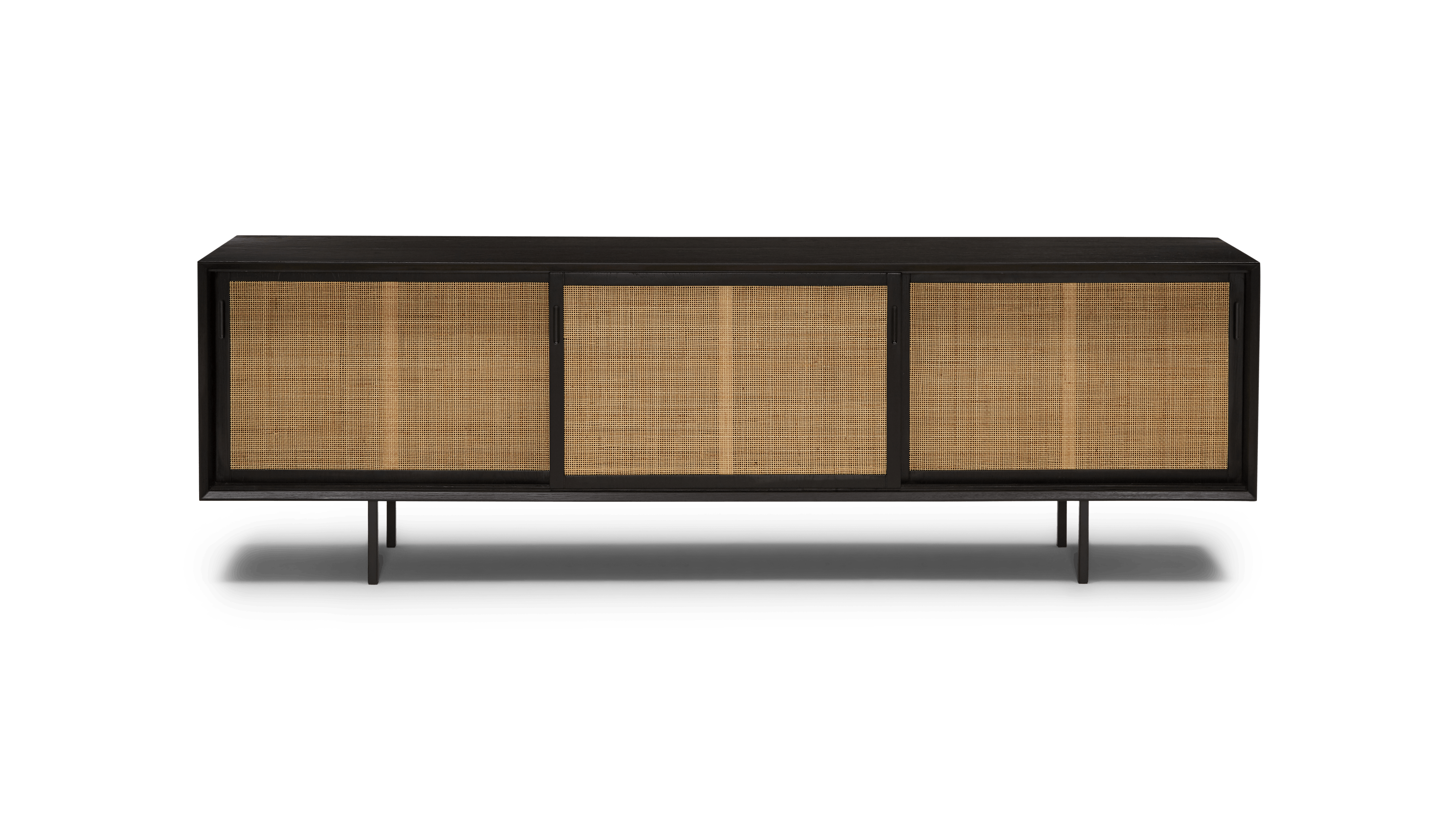 black oslo media console