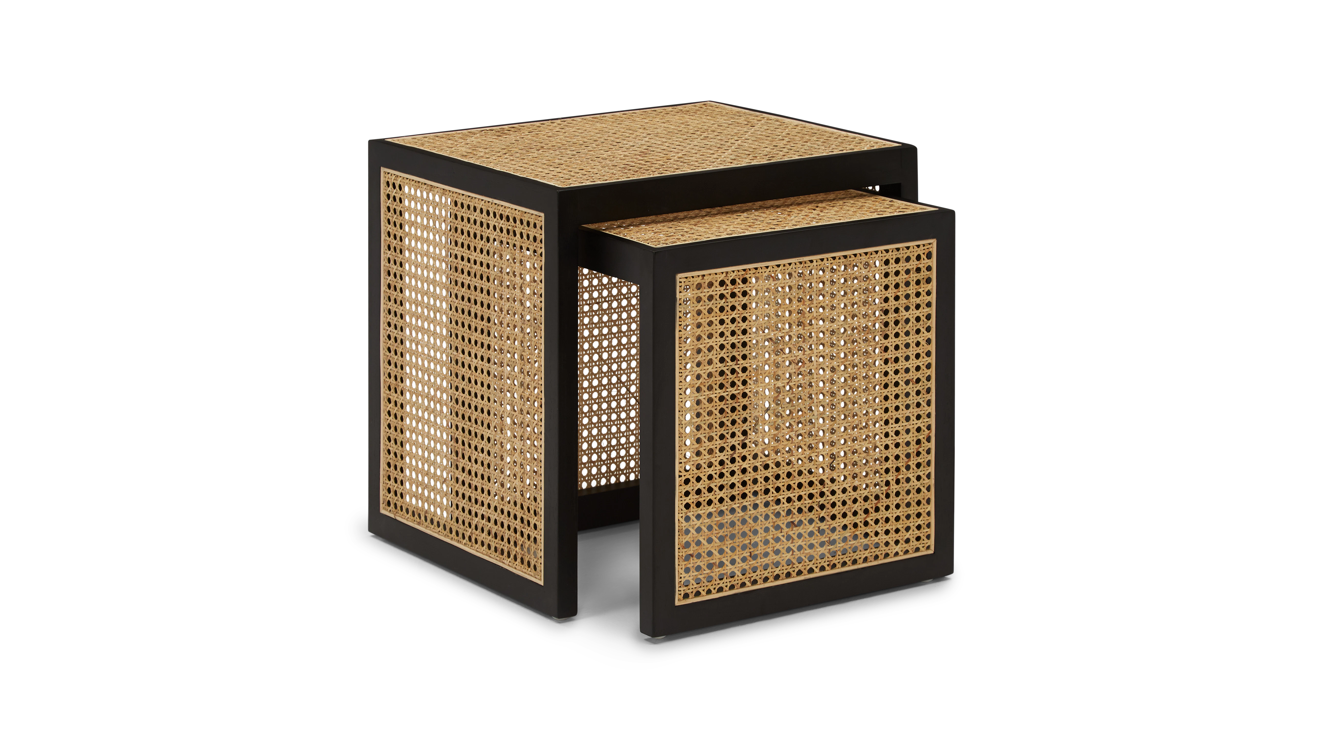 black oslo nesting table