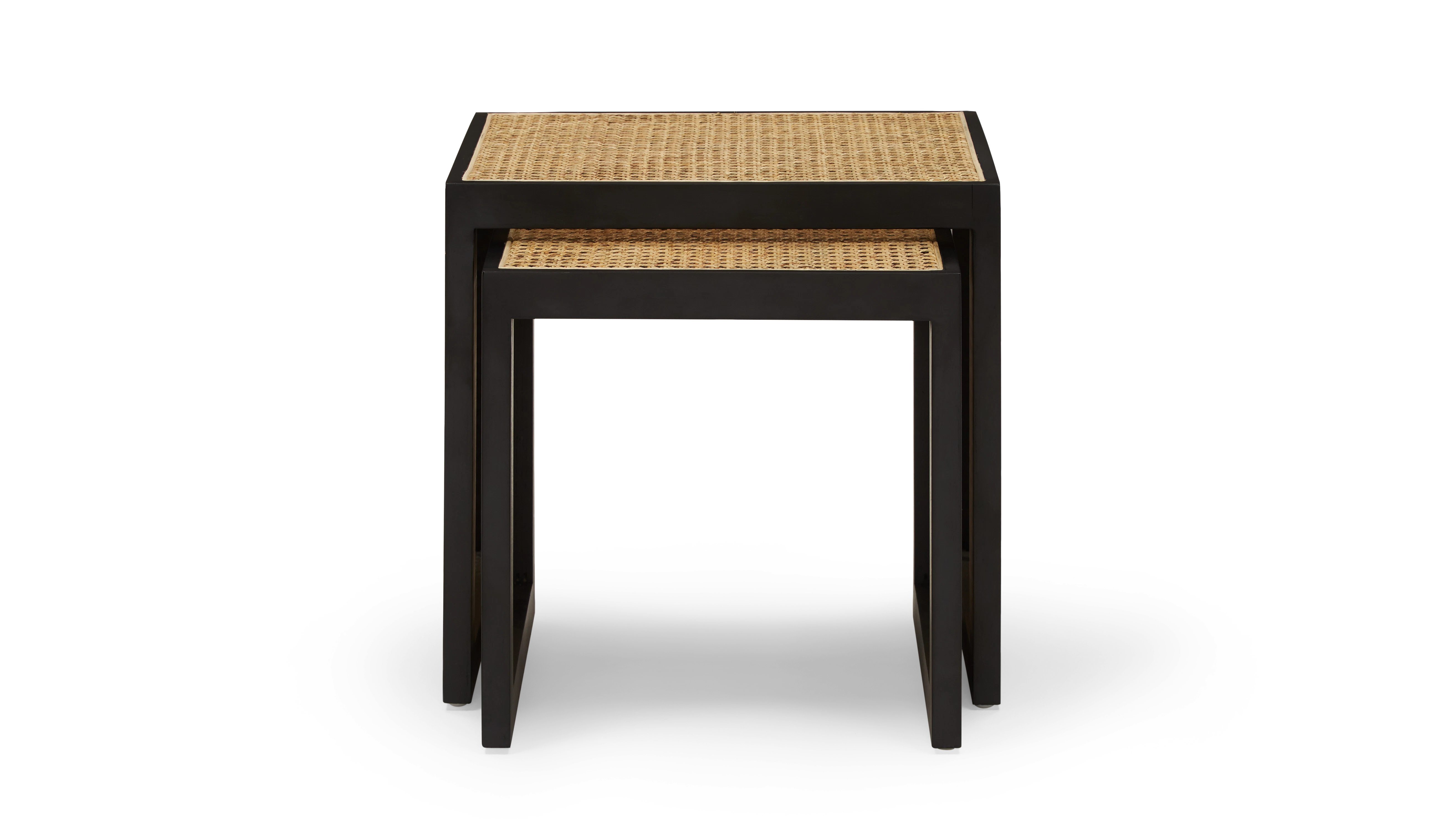 black oslo nesting table