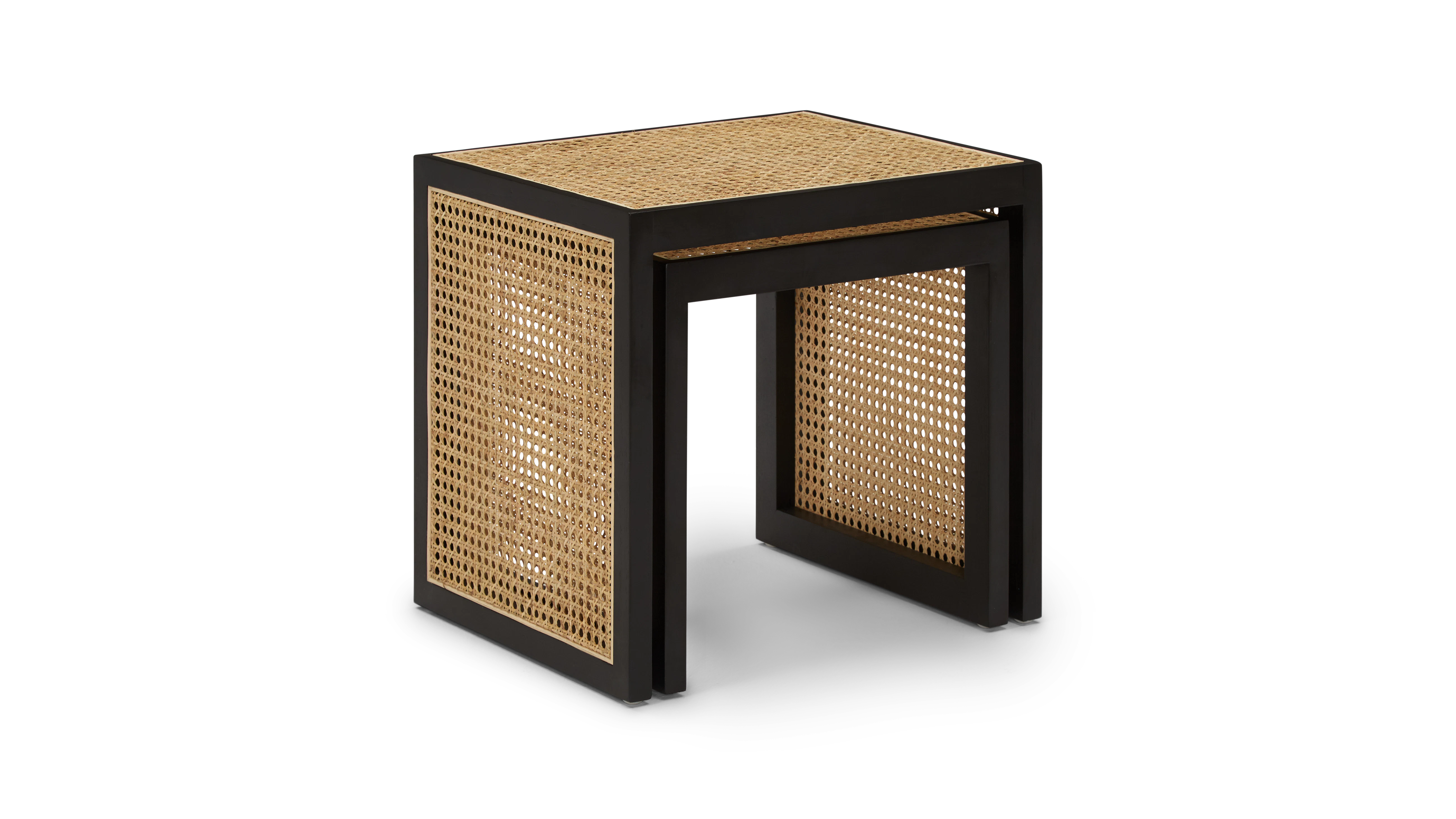 black oslo nesting table