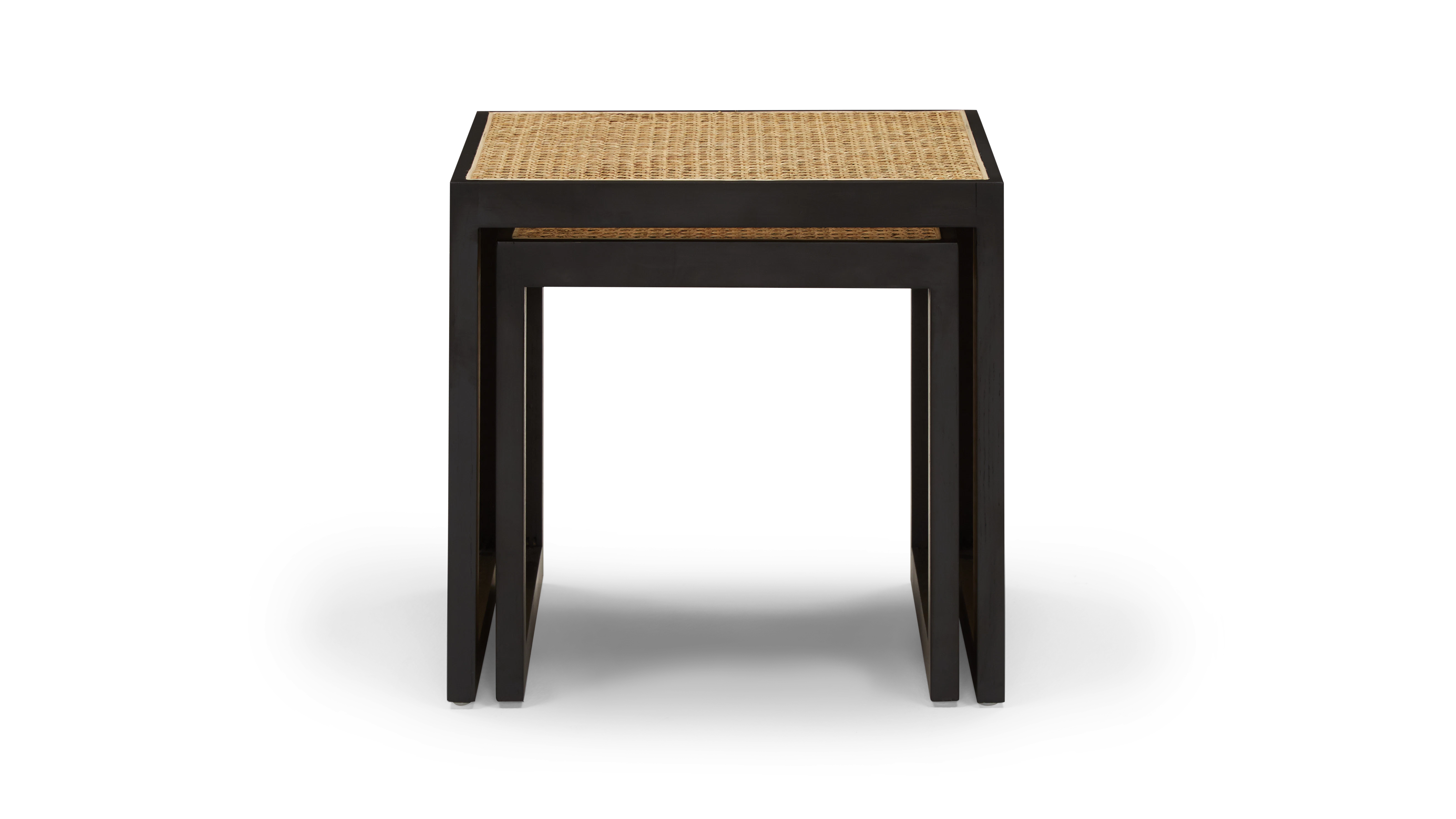 black oslo nesting table