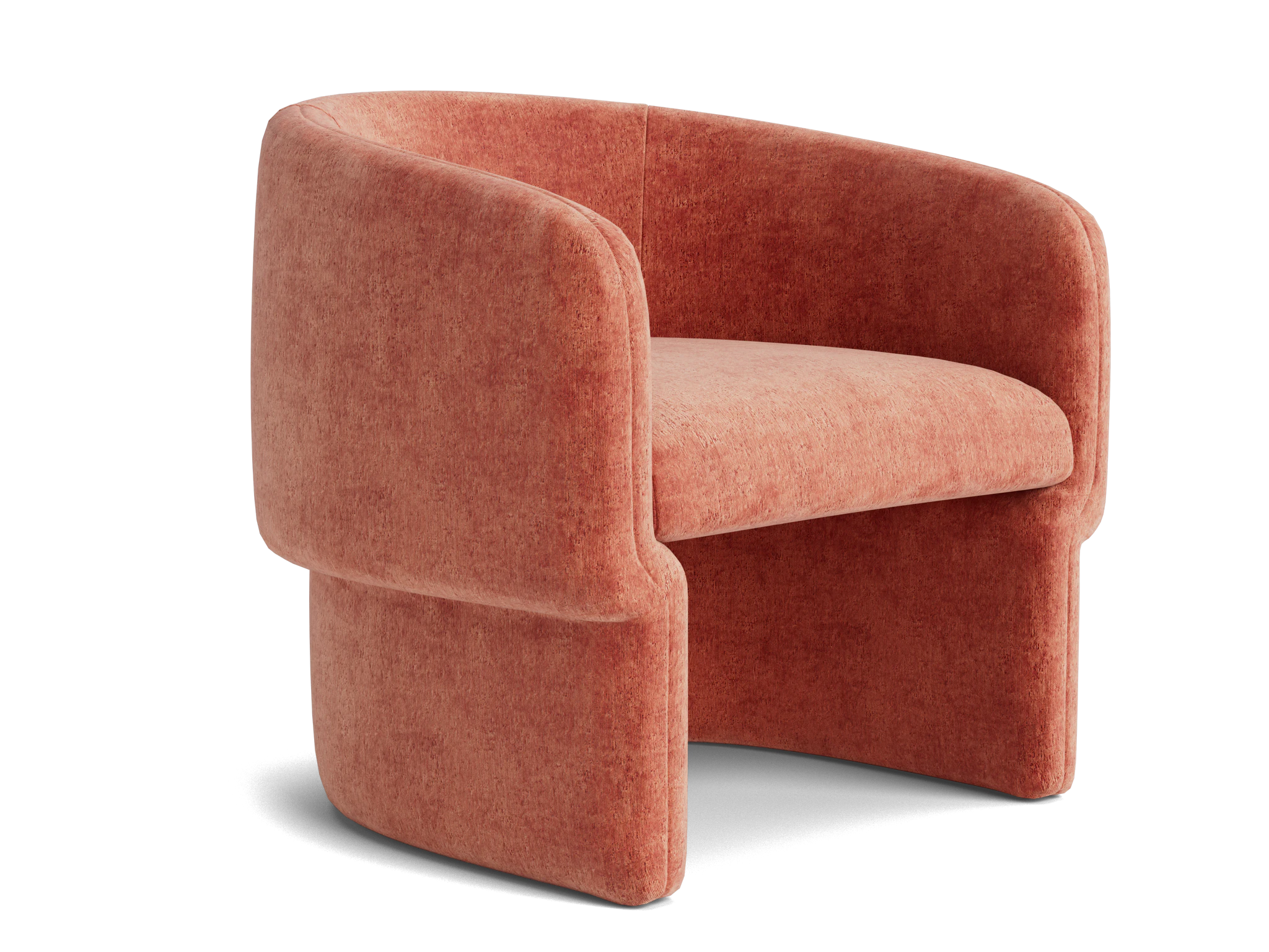 mya chair plush terra rose