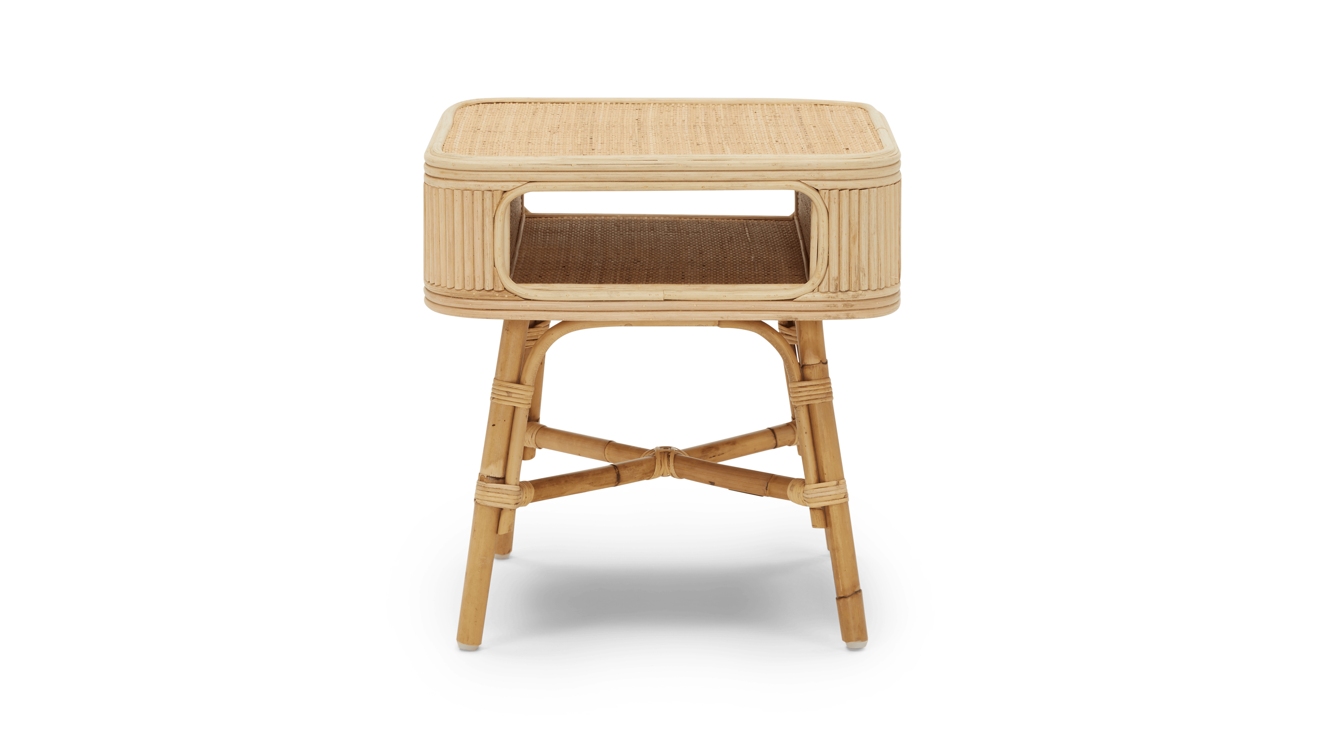 natural josephine end table