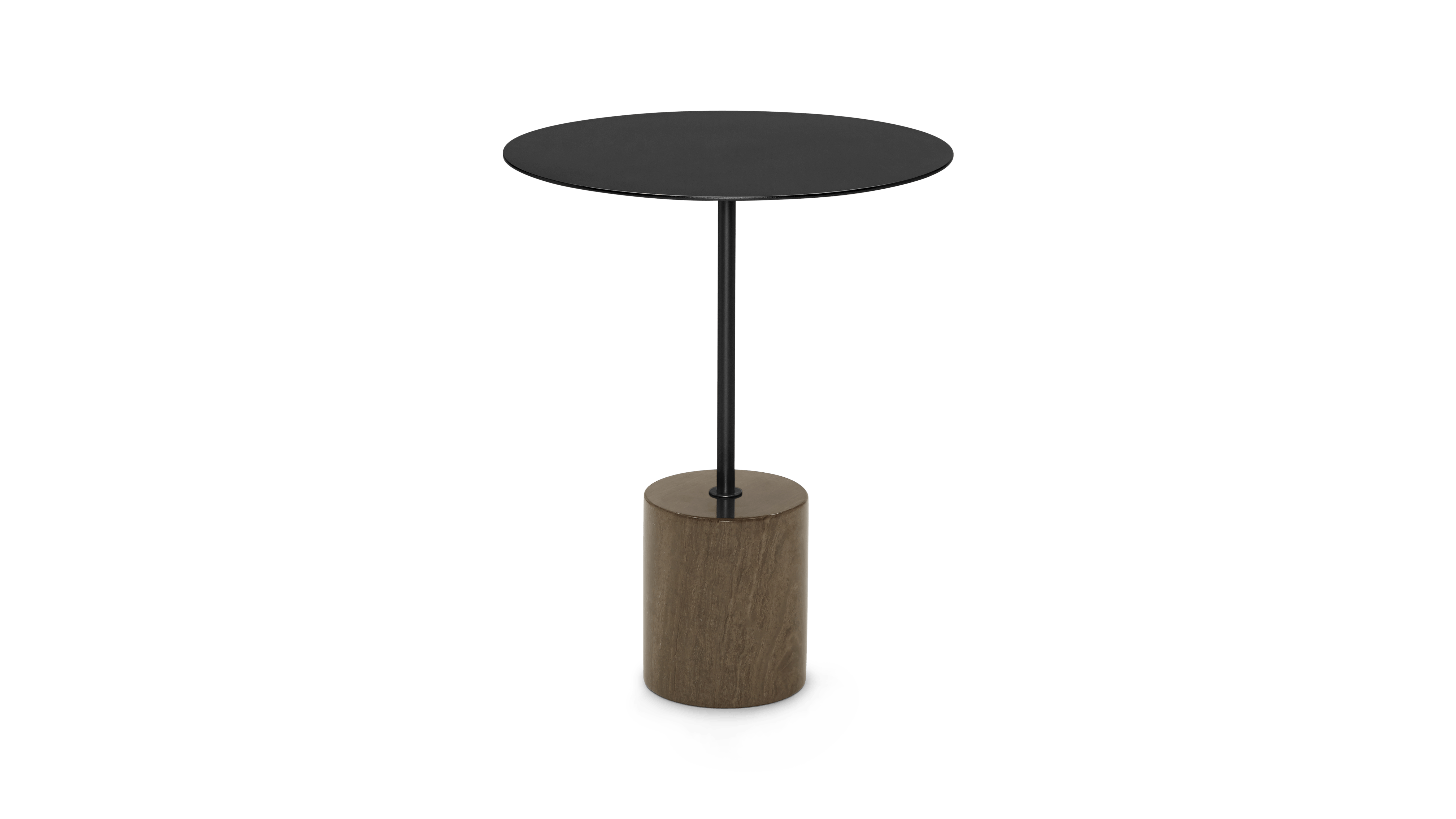 black braco end table