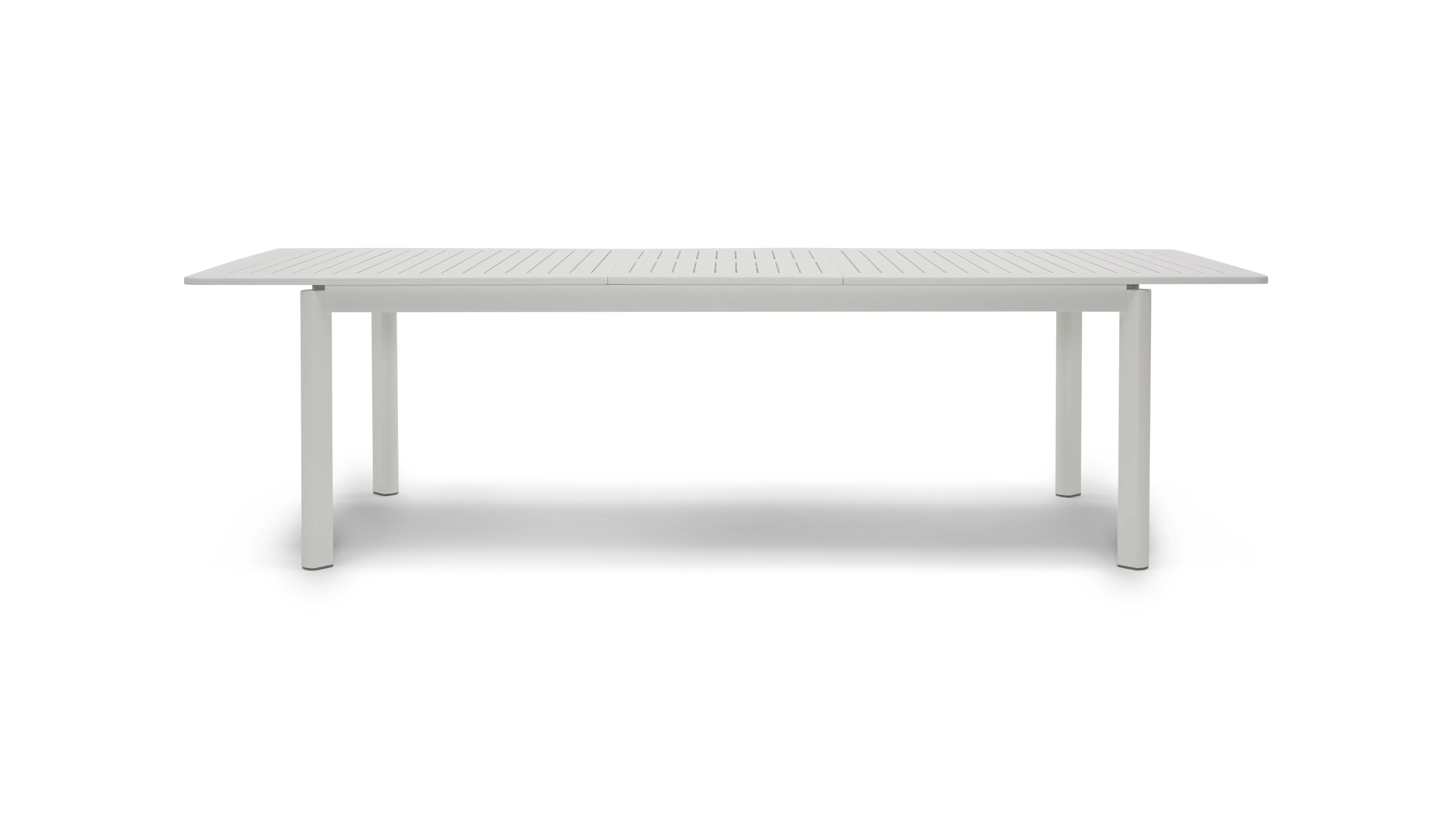 white grover outdoor expandable dining table