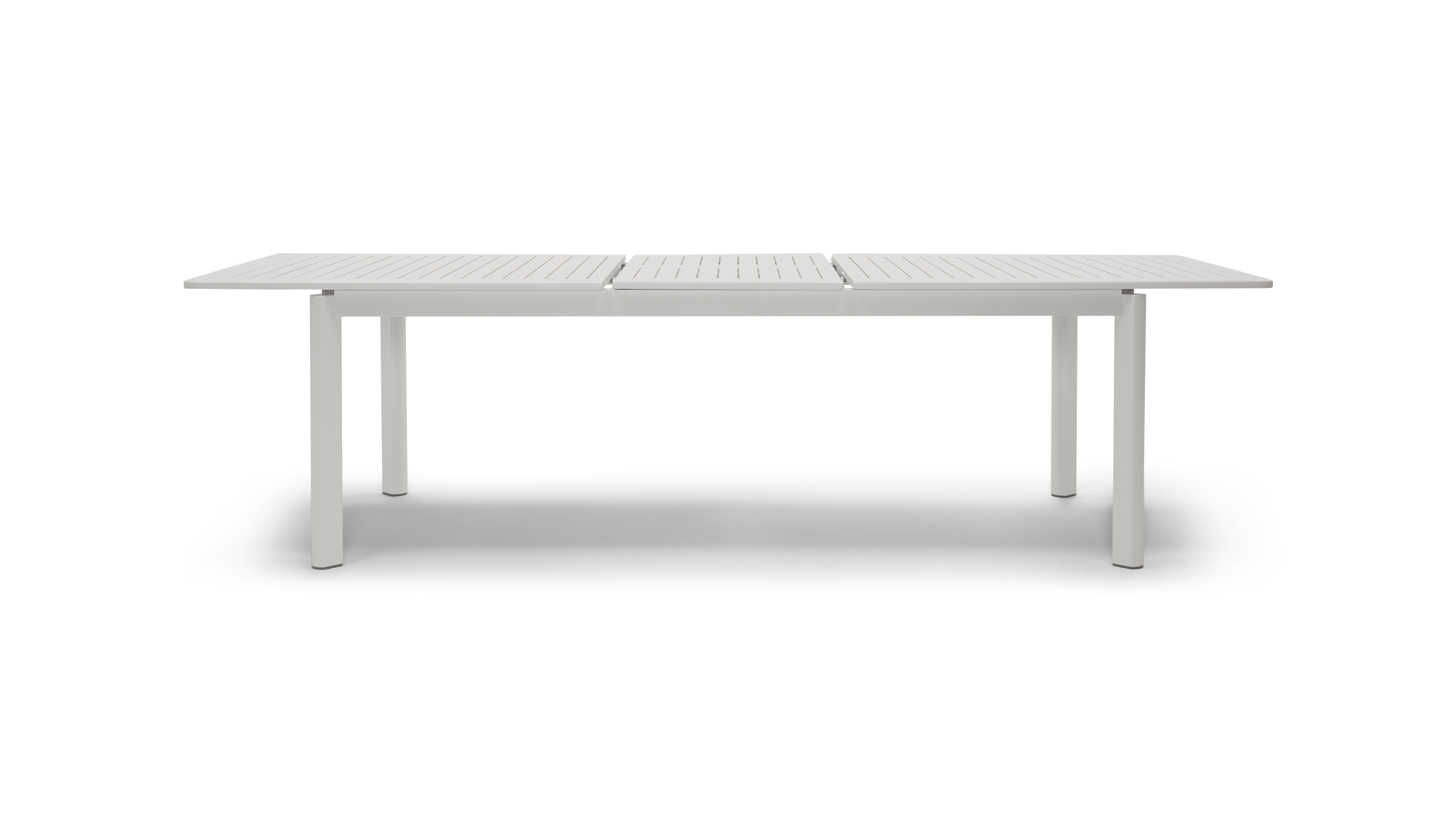 white grover outdoor expandable dining table
