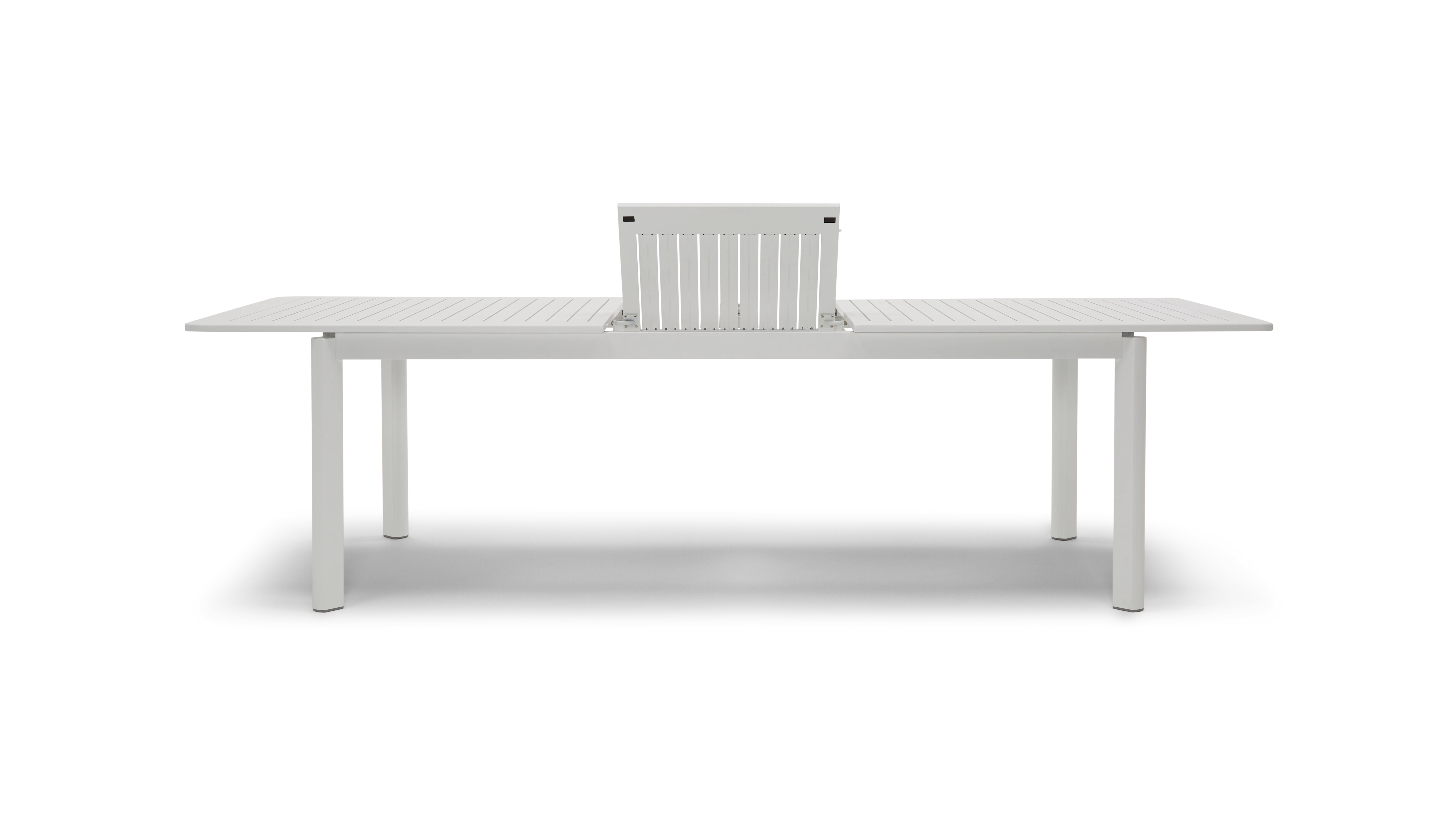 white grover outdoor expandable dining table