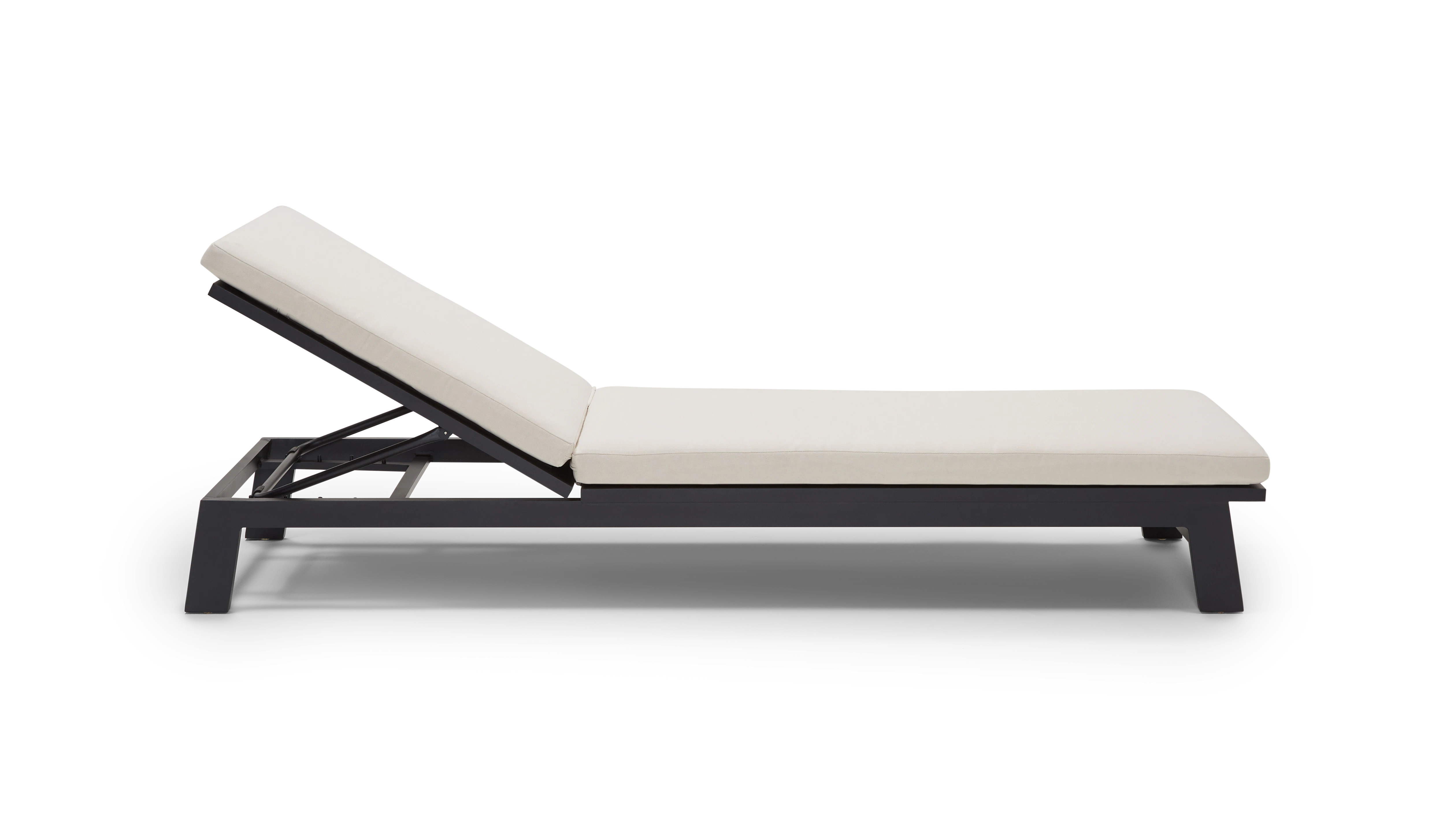 black lucia outdoor lounger