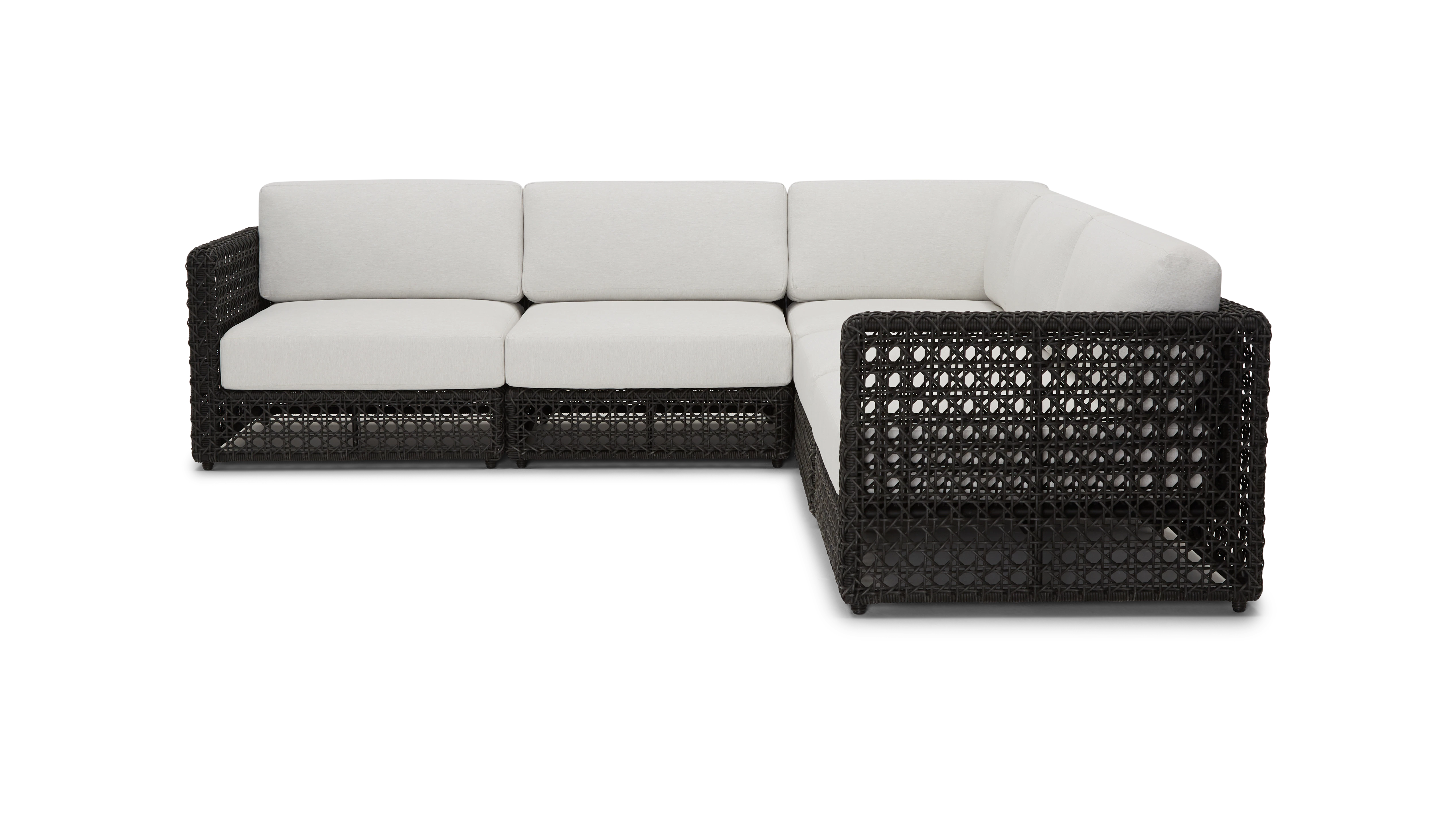 black carmel outdoor corner sectional %285 piece%29