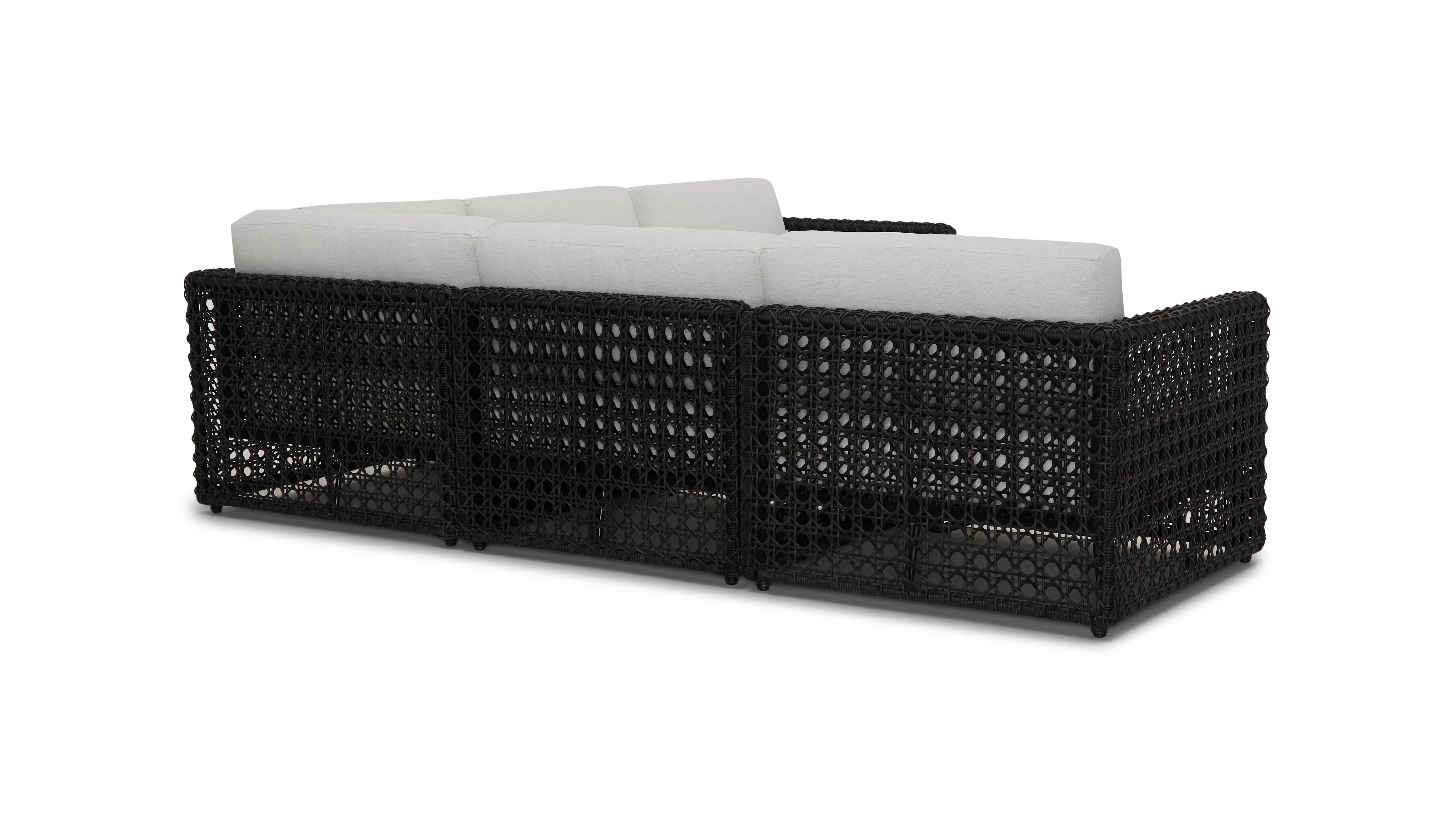 black carmel outdoor corner sectional %285 piece%29