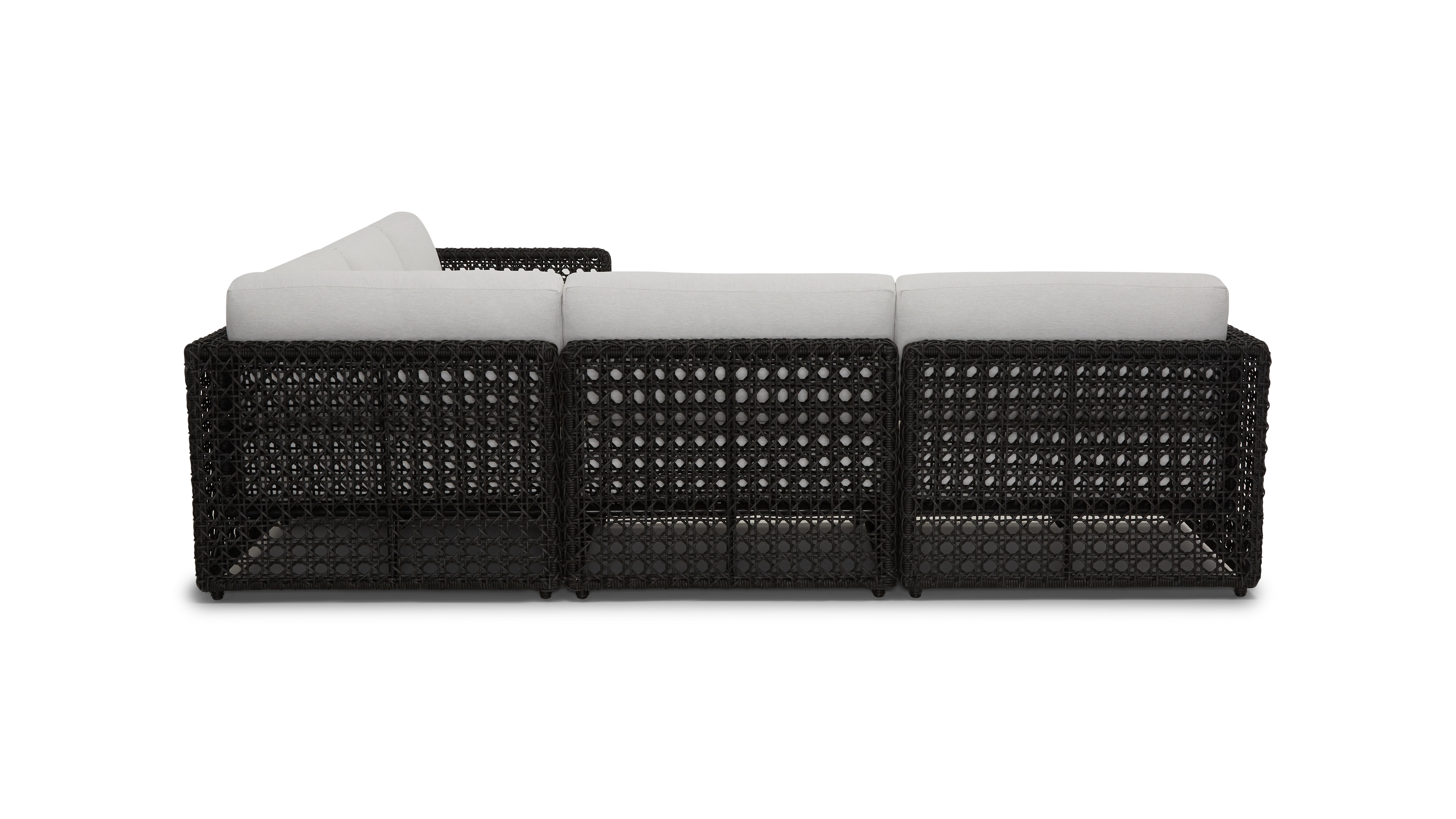 black carmel outdoor corner sectional %285 piece%29