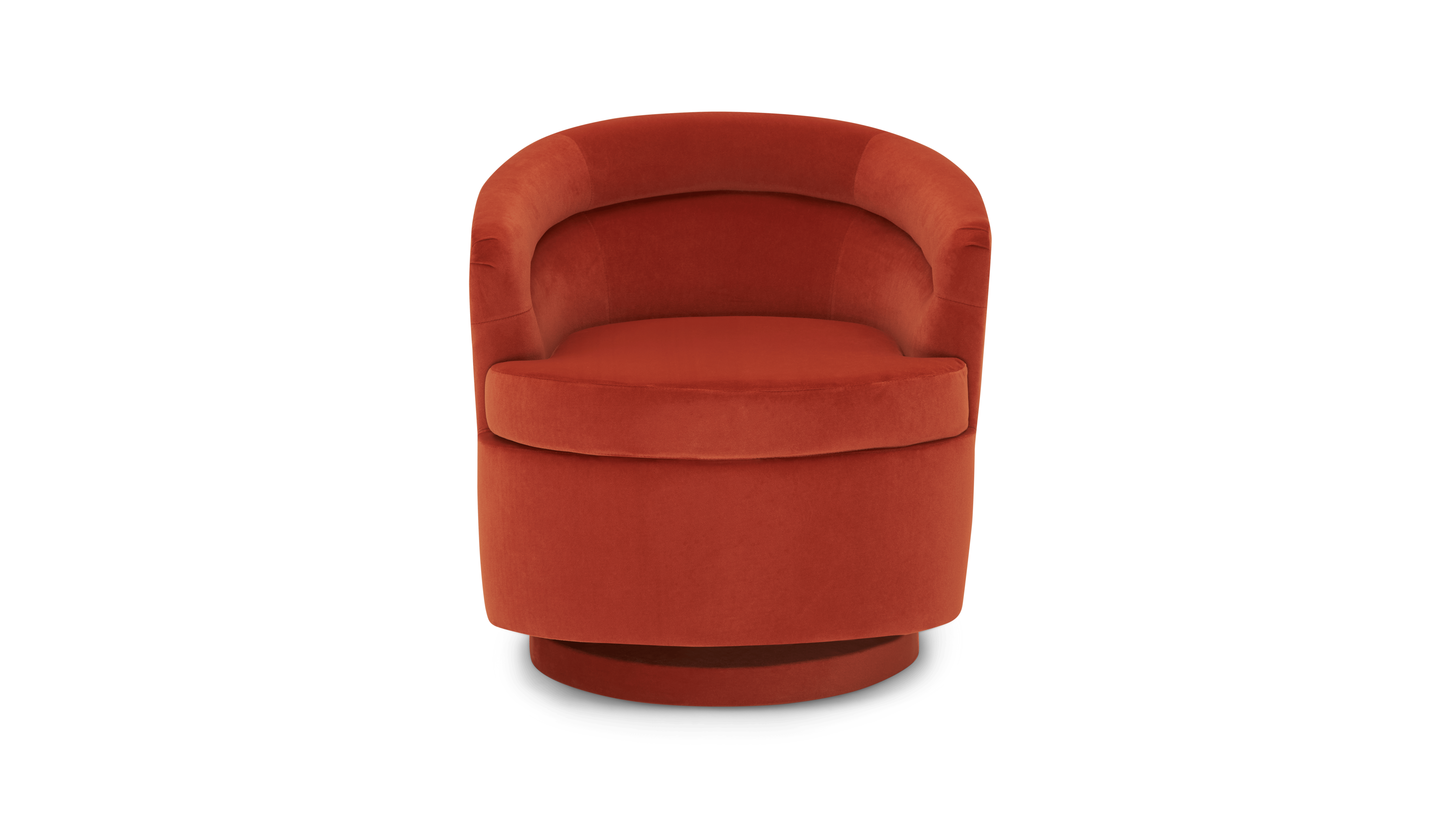 RDCL gwyneth swivel chair with storage red clay