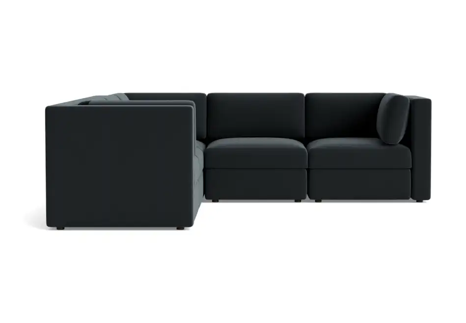 daya modular corner sectional royale gunmetal