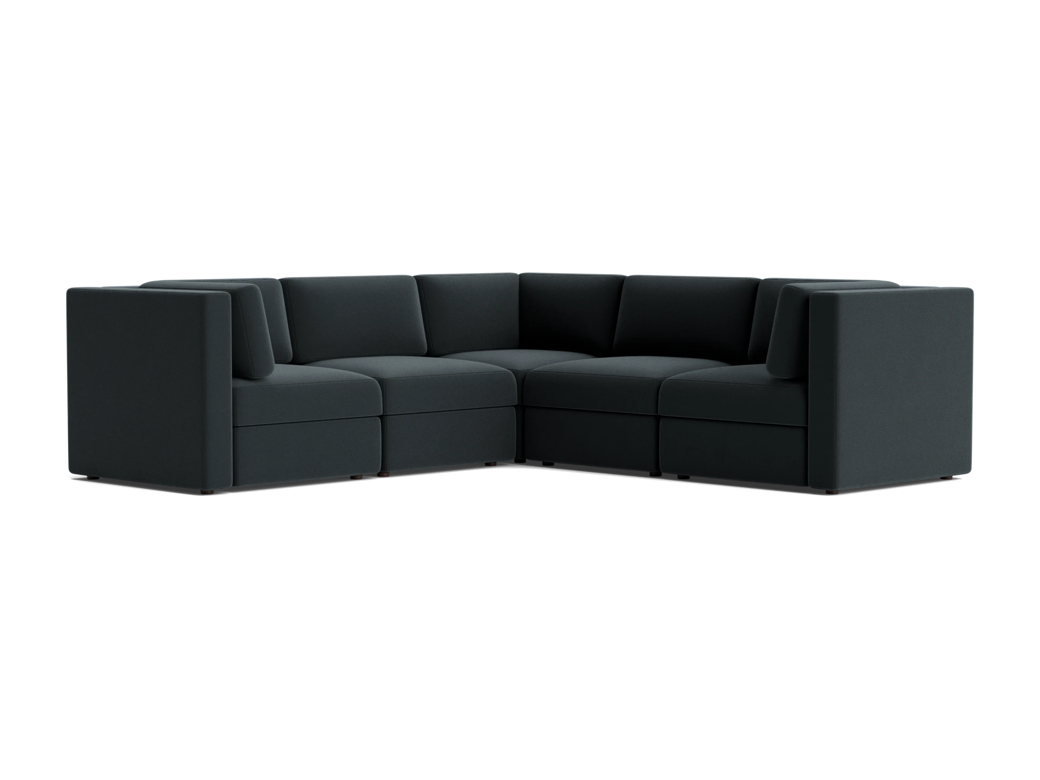 daya modular corner sectional royale gunmetal