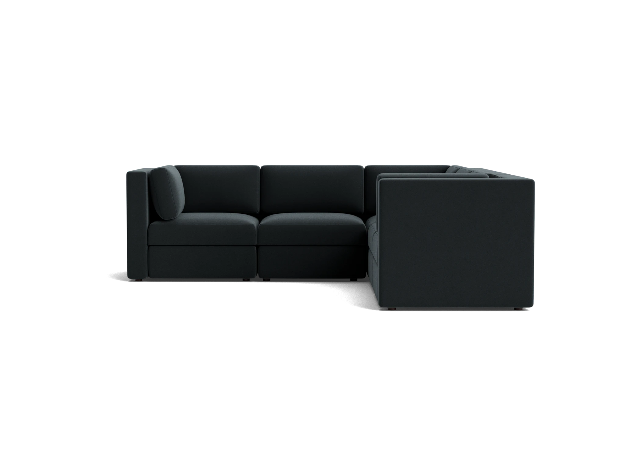 daya modular corner sectional royale gunmetal