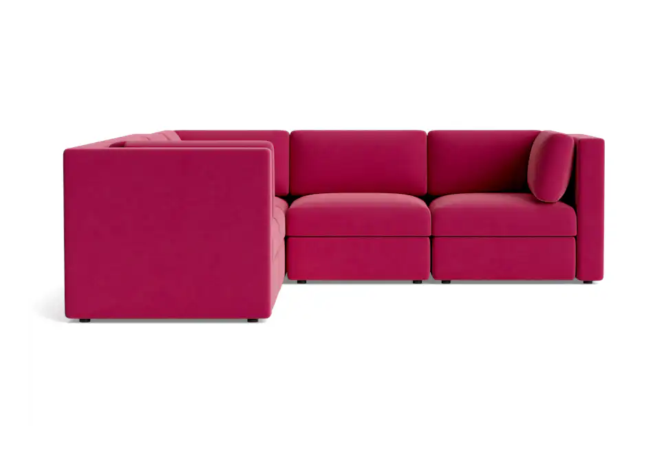 daya modular corner sectional royale berry