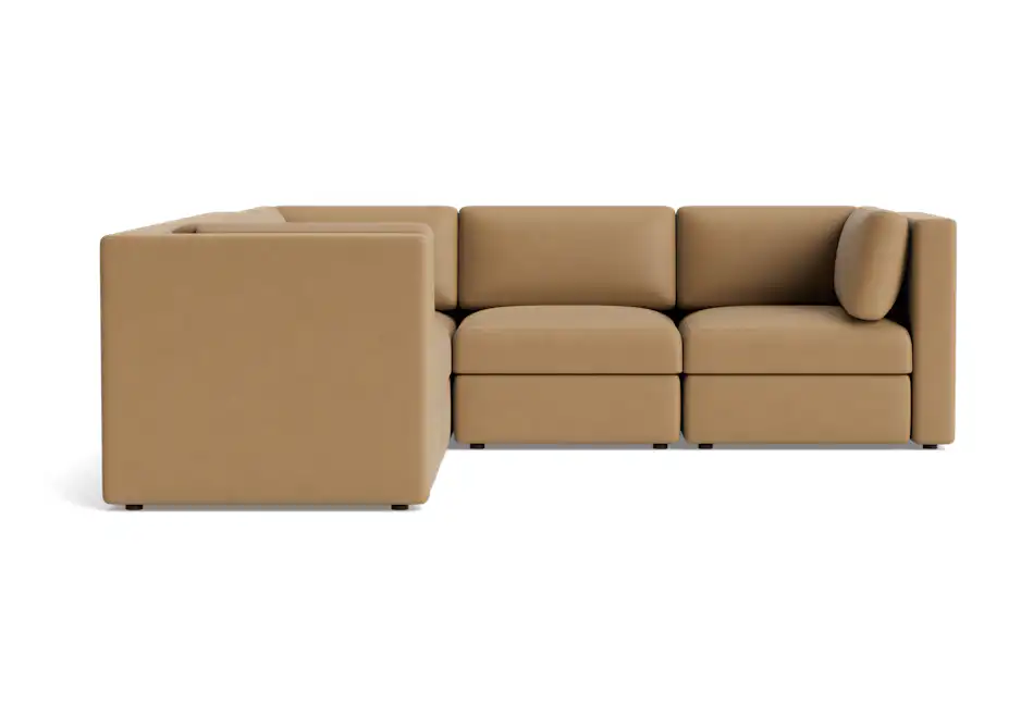 daya modular corner sectional washed california biscuit