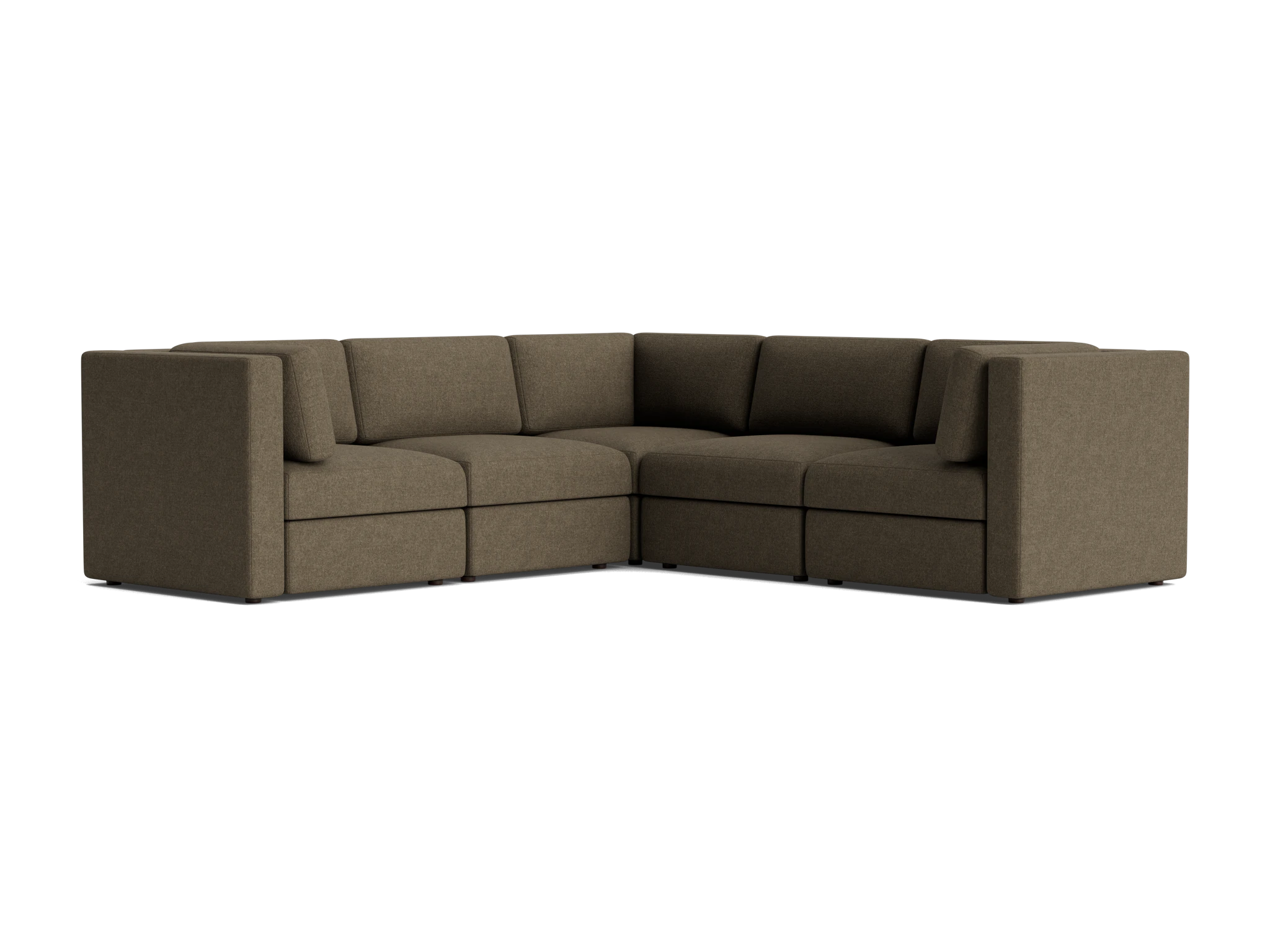 daya modular corner sectional leuven olive