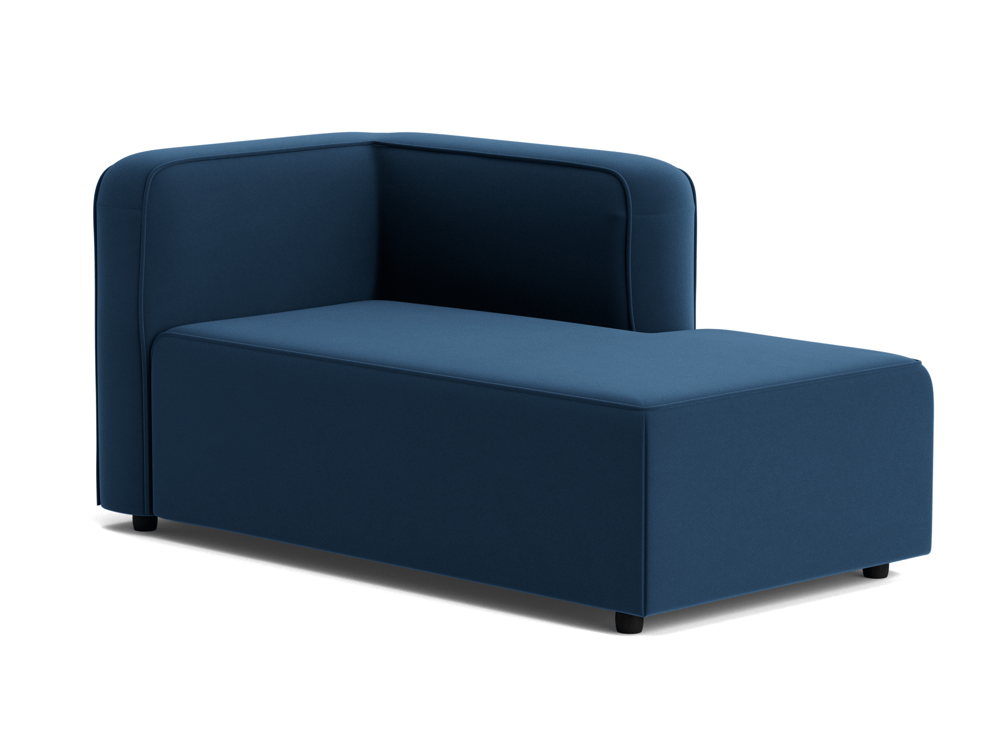 logan single arm chaise royale cobalt