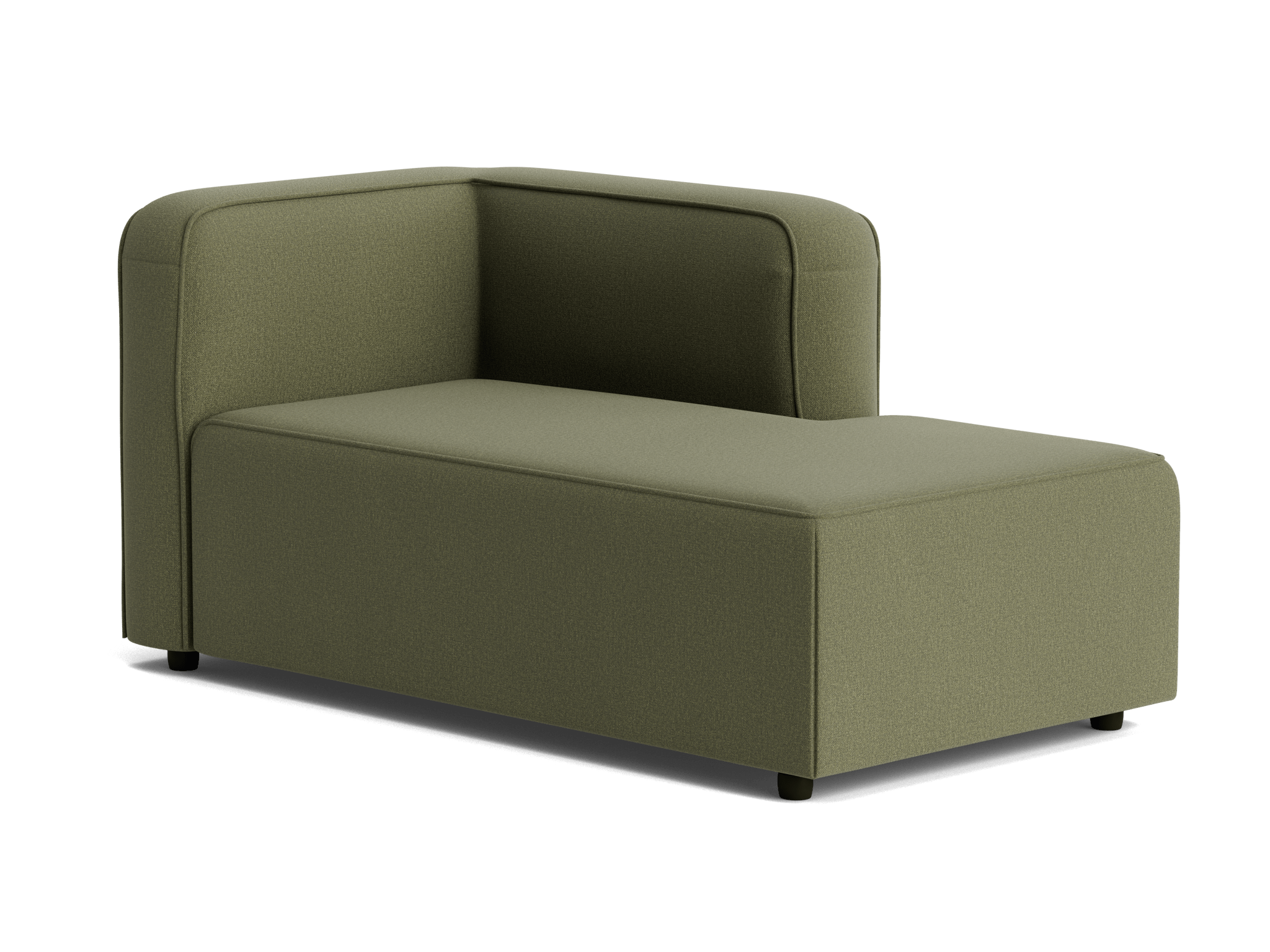 logan single arm chaise faithful olive