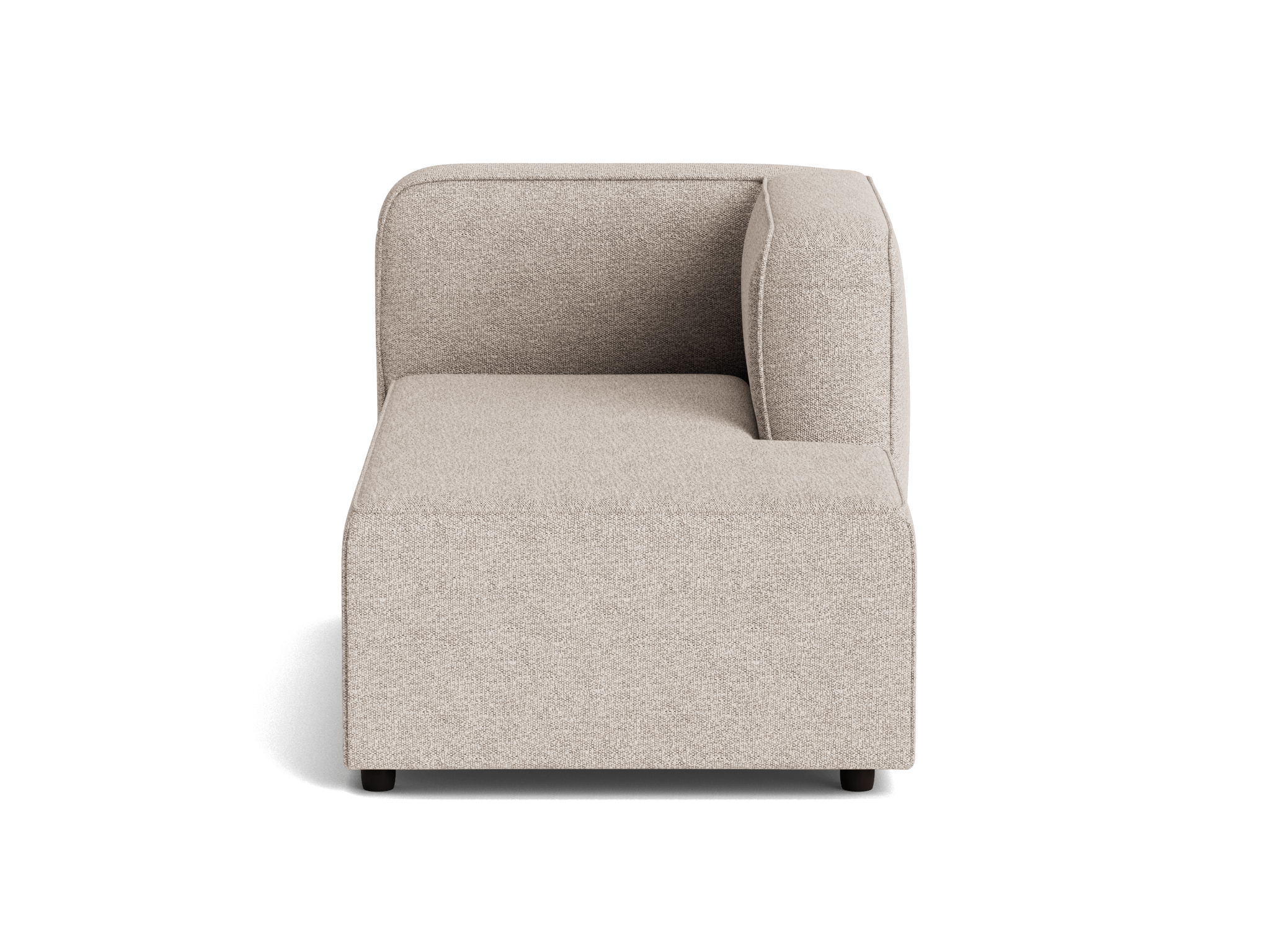 logan single arm chaise borough cotton