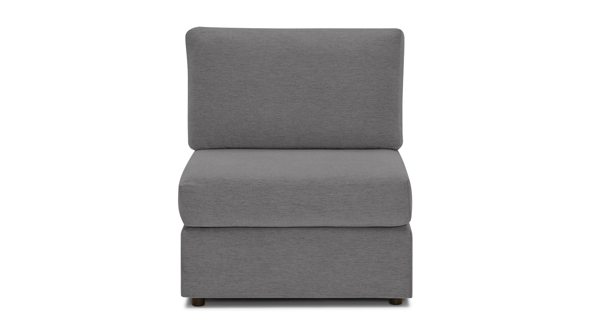 notch modular armless chair royale ash