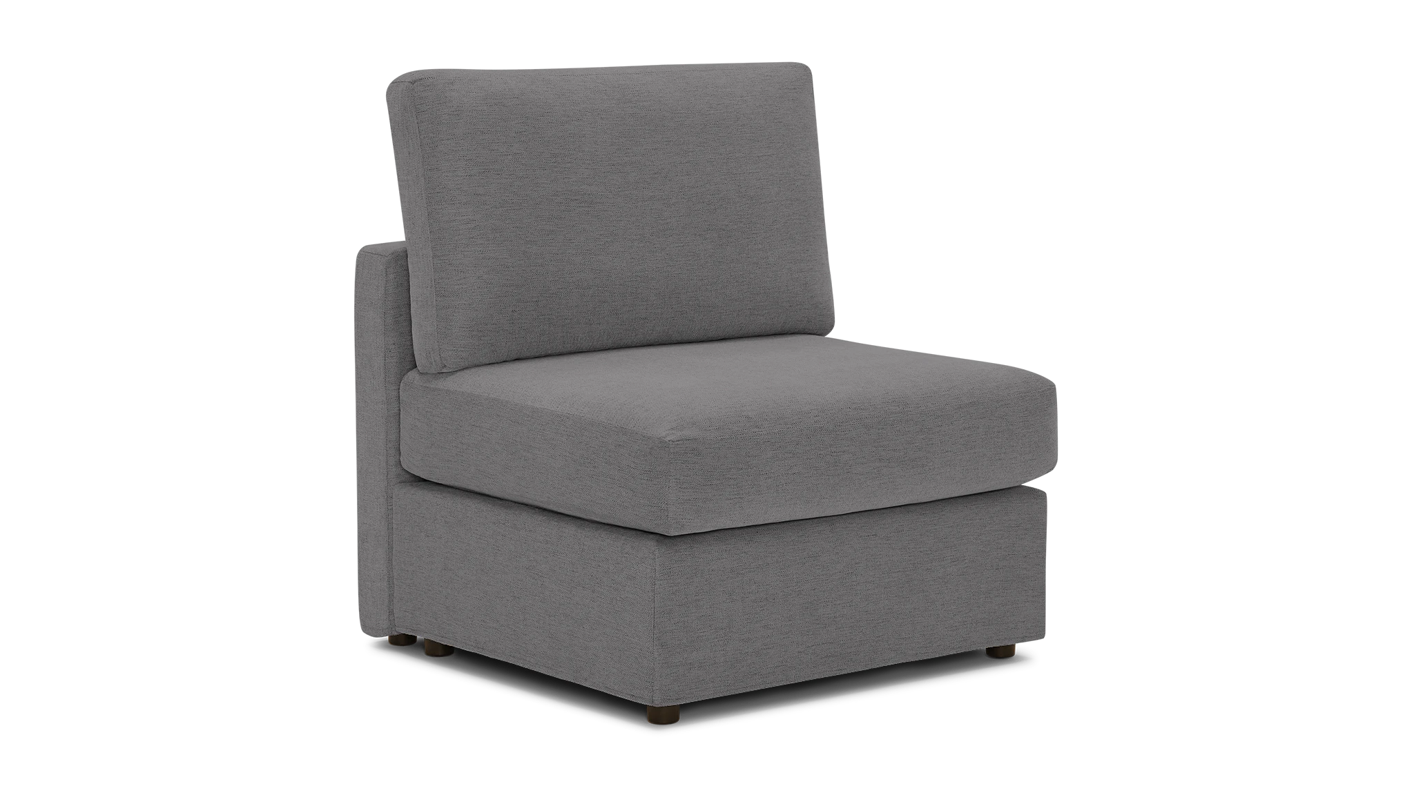 notch modular armless chair royale ash