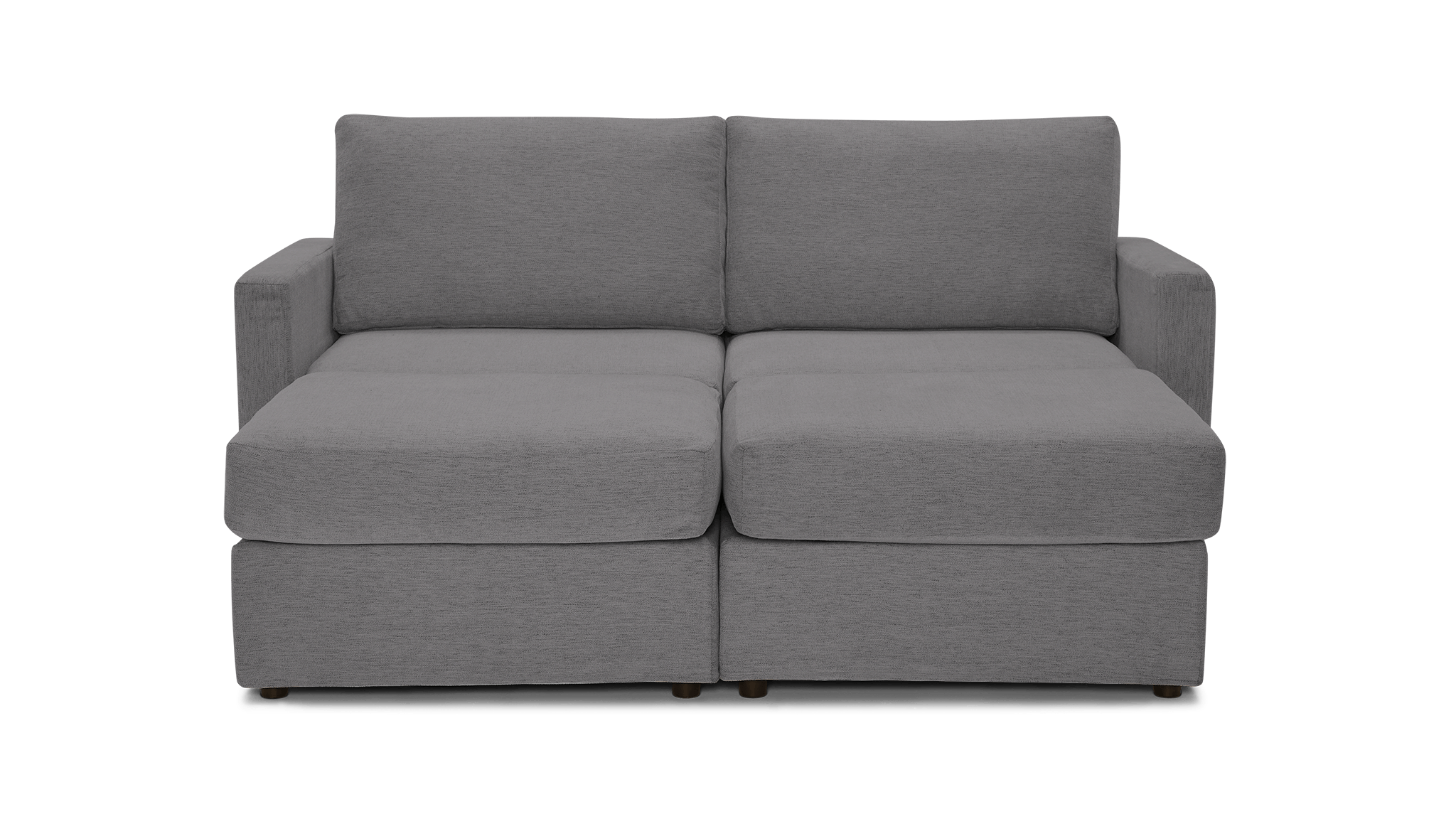 notch modular loveseat pit %284 piece%29 royale ash