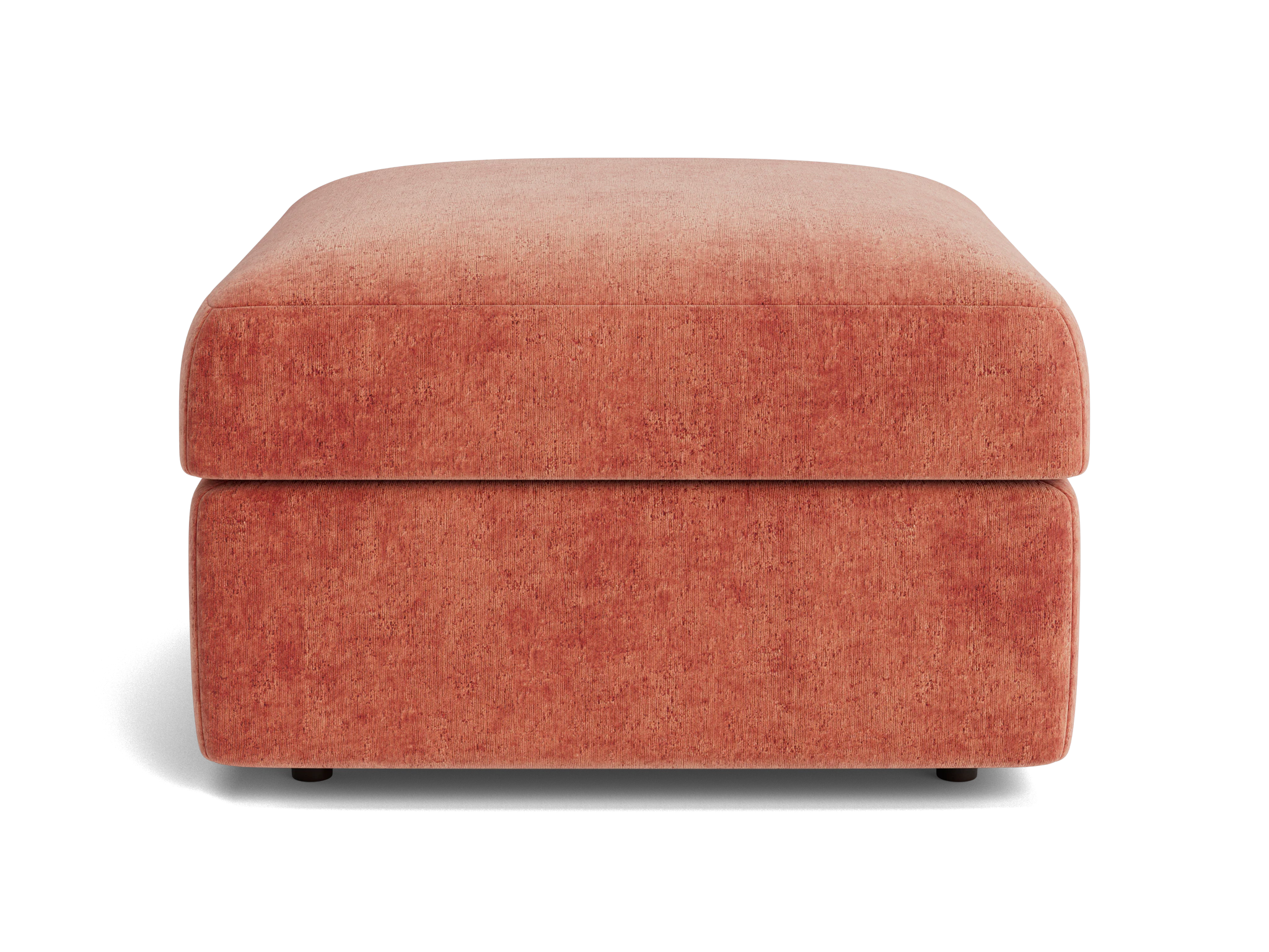 daya storage ottoman plush terra rose