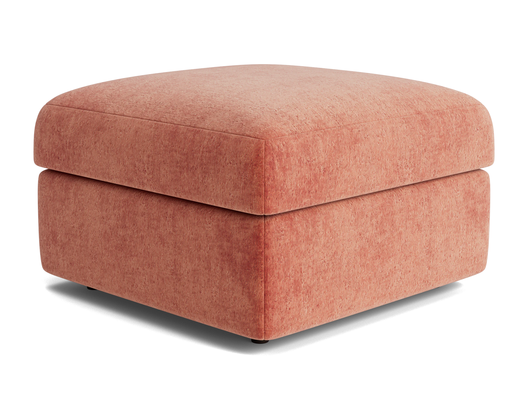 daya storage ottoman plush terra rose