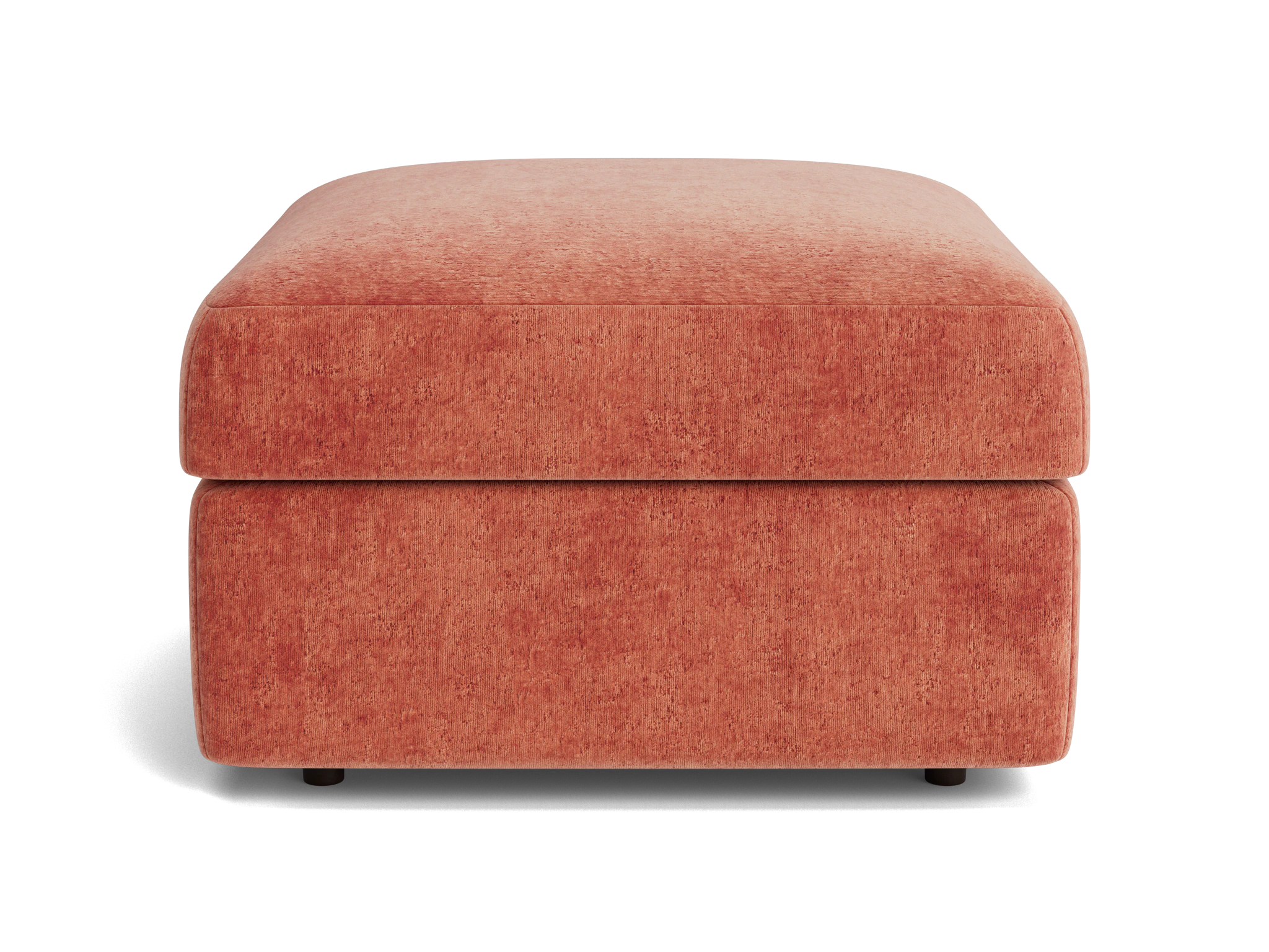 daya storage ottoman plush terra rose