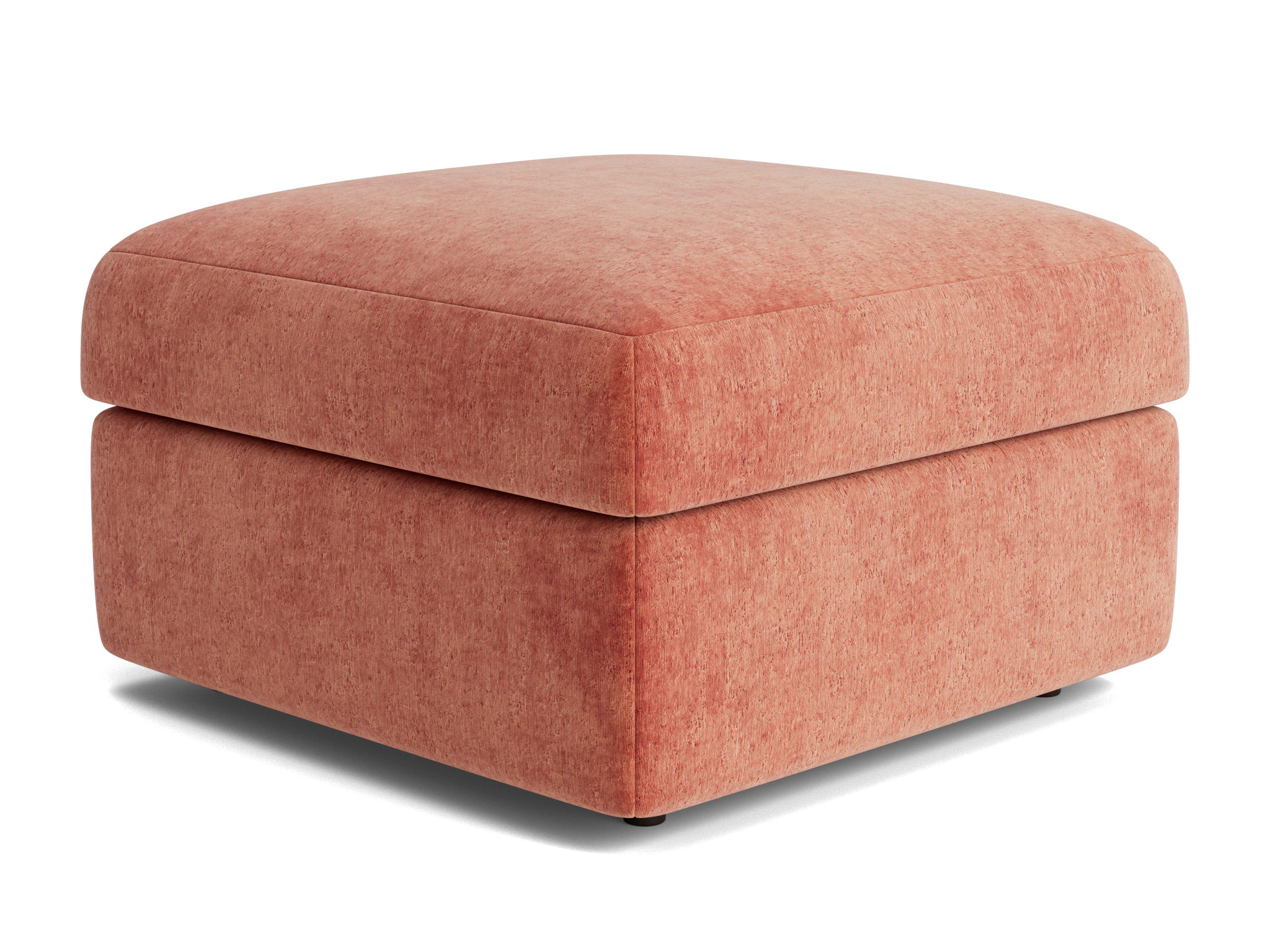 daya storage ottoman plush terra rose