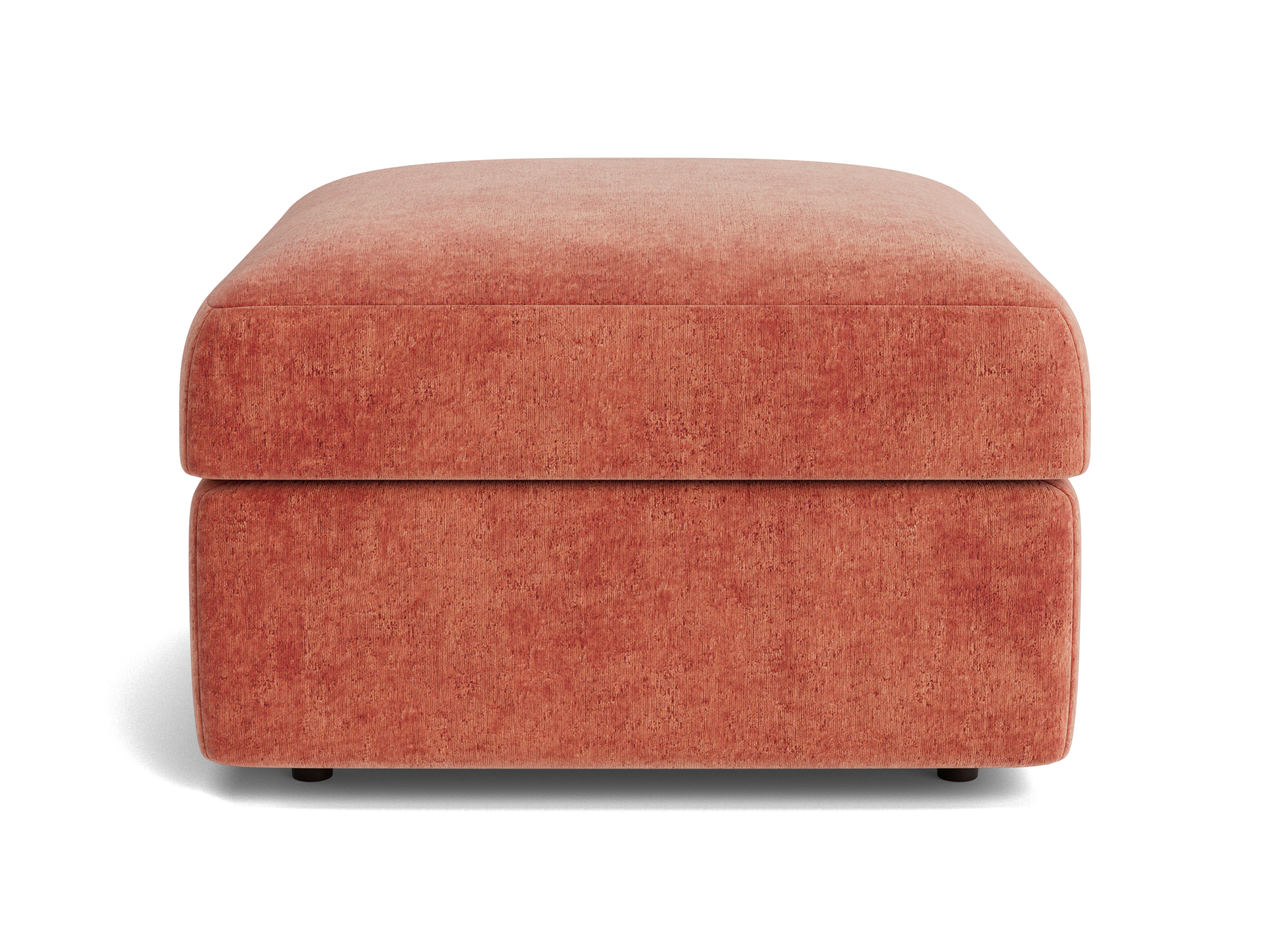 daya storage ottoman plush terra rose
