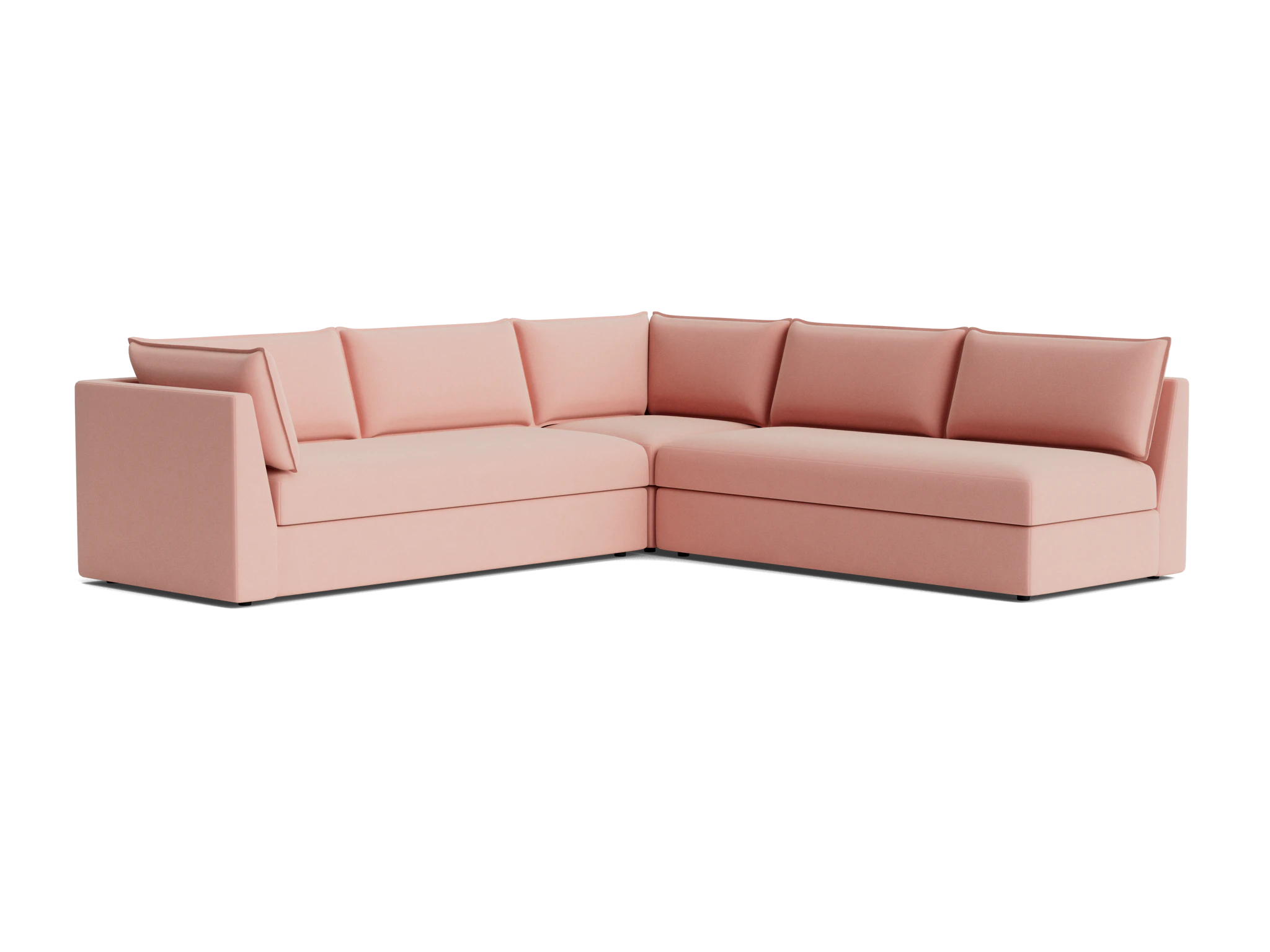 wilder corner sectional %283 piece%29 royale blush