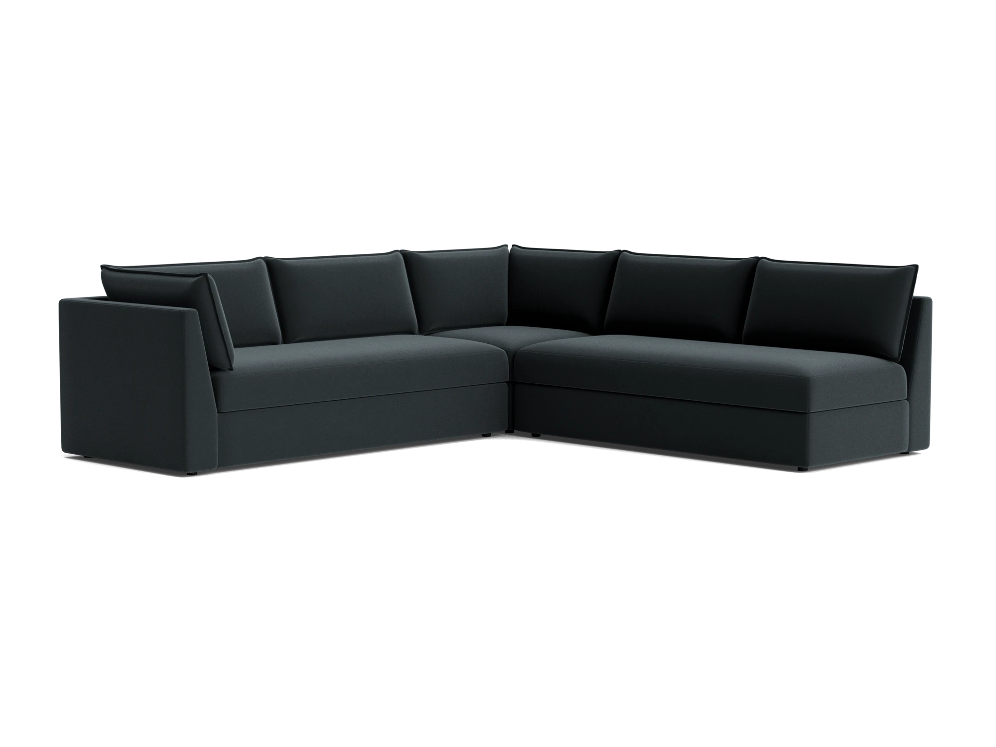 wilder corner sectional %283 piece%29 royale gunmetal
