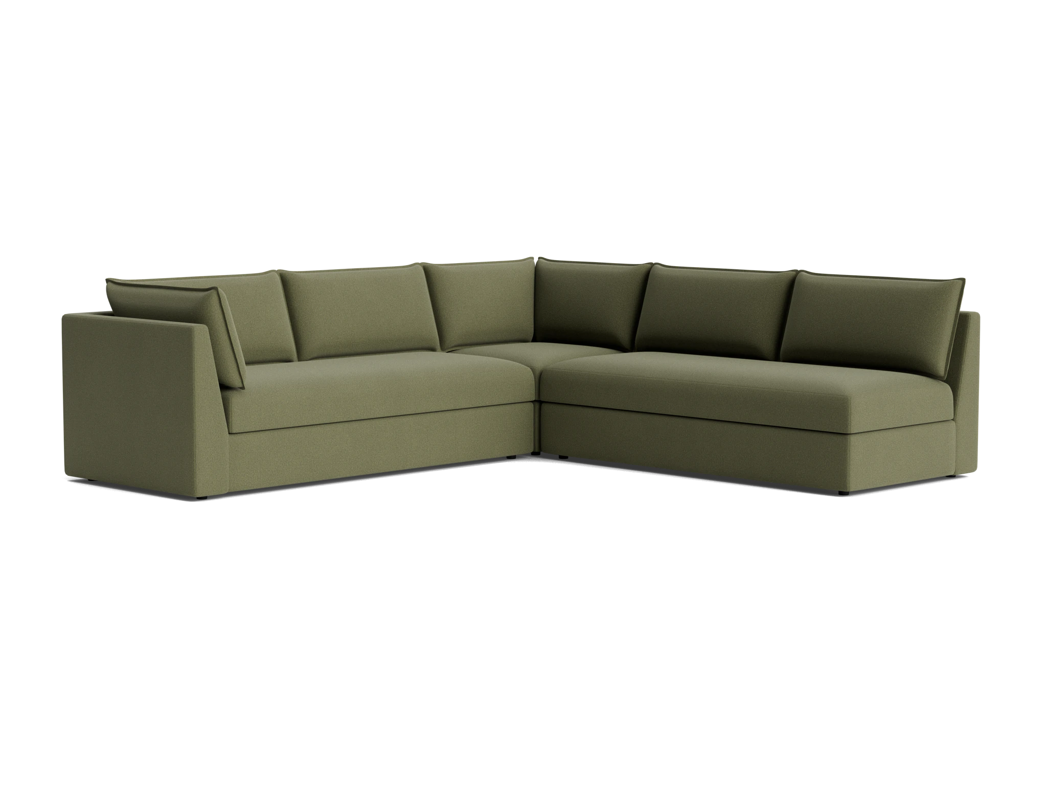 wilder corner sectional %283 piece%29 faithful olive